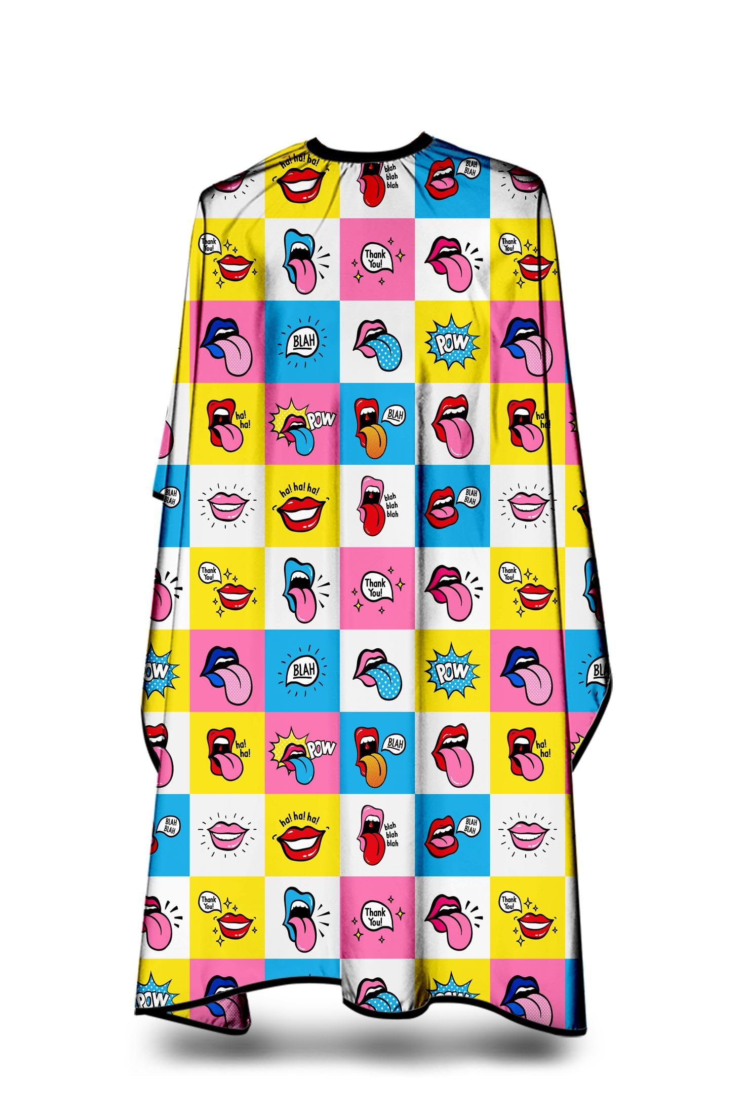 Capa de peluquería original Barbermood Barber Cape, capa de color blanco y negro, diseño profesional para el cabello, accesorios de peinado de pelo