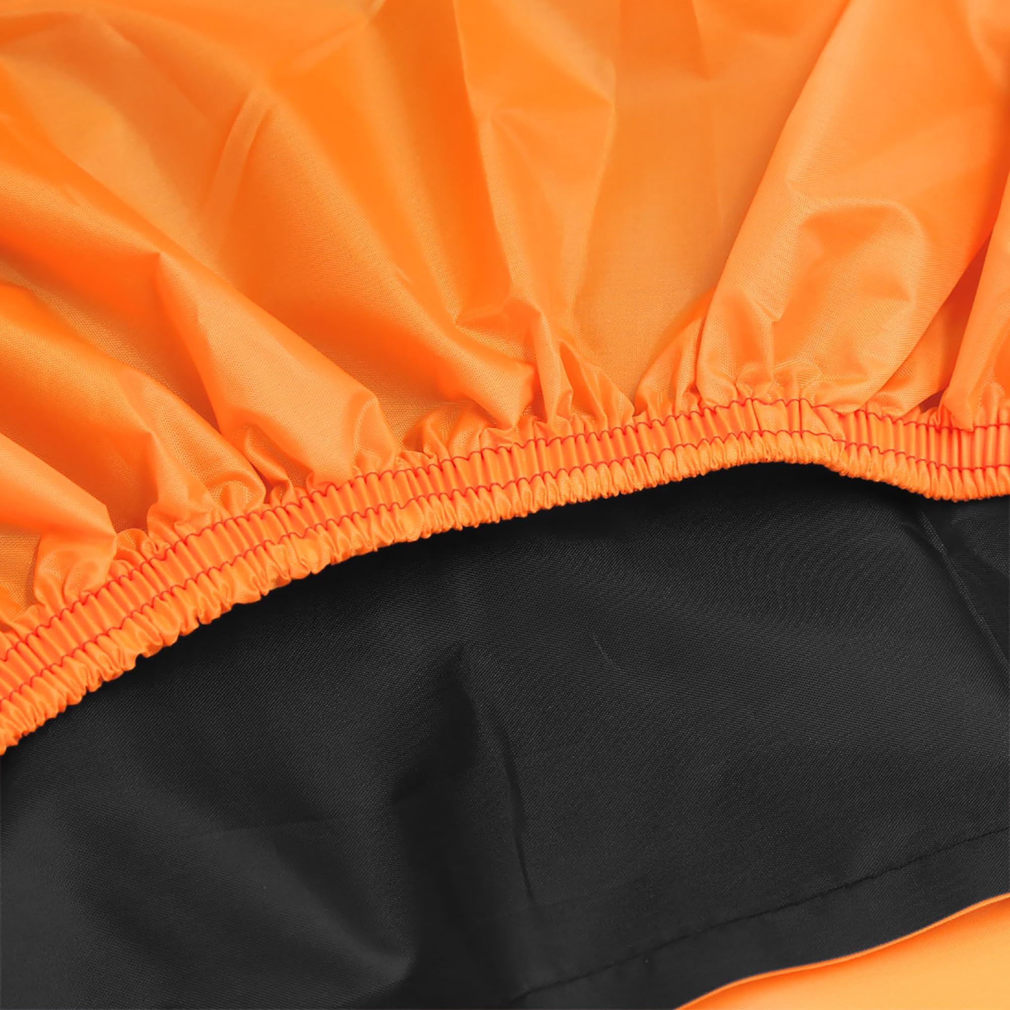 sourcing map 180T Funda de Moto Protector Anti UV Polvo Impermeable XXXL Negro y Naranja
