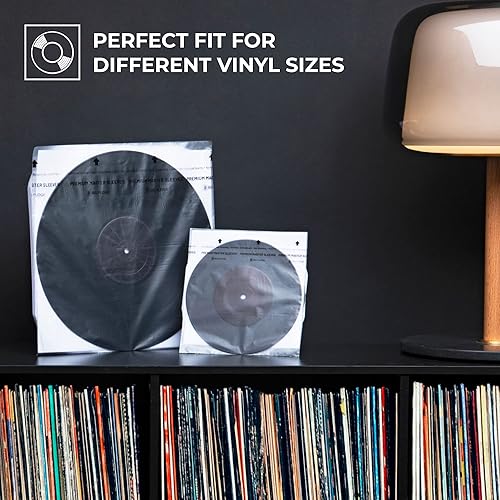 Vista 25 de BIG FUDGE 25 fundas exteriores para discos de vinilo de 7 pulgadas, duraderas y sin arrugas, transparentes y hechas de polipropileno de alta