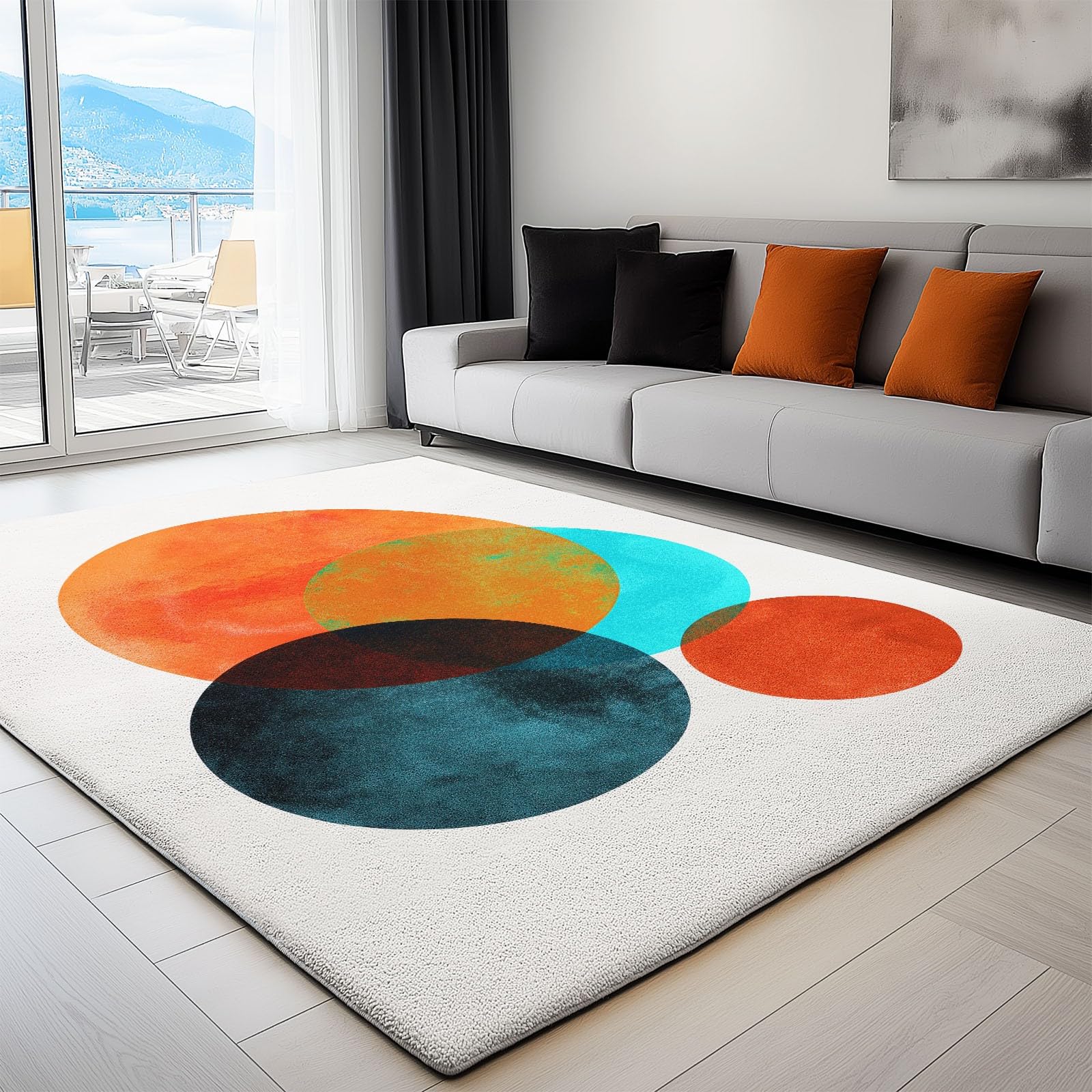 Alfombra suave 60x90 cm con fondo antideslizante para entrada y dormitorio