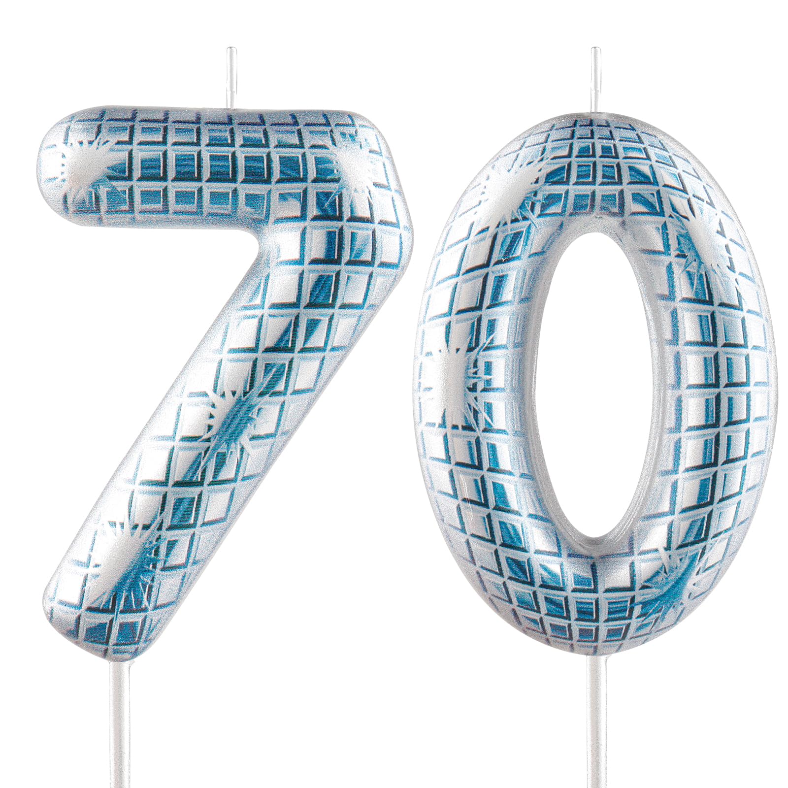 Funny Disco Themed Birthday Candles, Number 21 Retro Disco Mirror Ball Candle Cake Topper Decorations, Dance Party Supplies, 18th 21th 30th 40th 50th 60th Birthday Gifts for Him Her Disco Lovers — view 26
