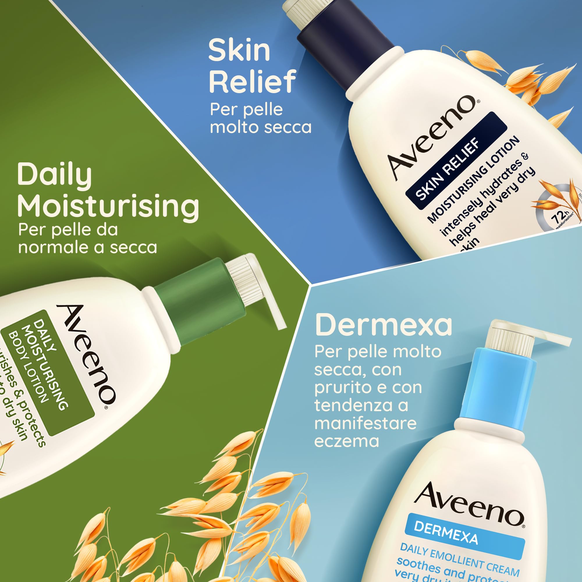 Aveeno Skin Relief Olio Corpo Spray, Olio corpo idratante pelle secca e sensibile, Body oil dermatologicamente testato con ingredienti di origine naturale e oli di Avena e Jojoba, 200 ml