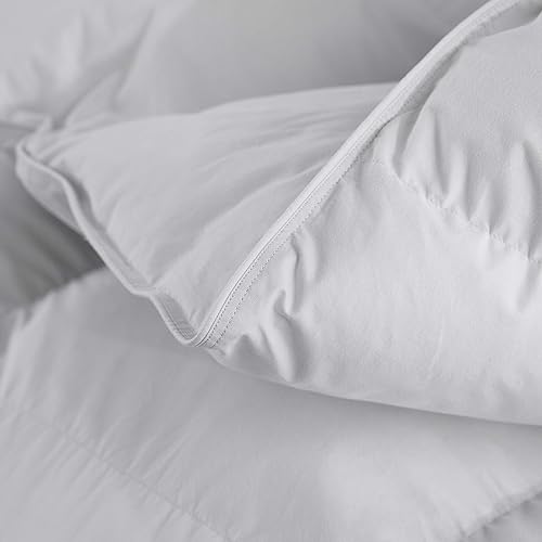 Miniatura 4 de Three Geese Edredón de plumas de ganso gris silencioso relleno de edredón tamaño Queen 700 hilos tela 100 algodón edredón de ropa de cama de alta