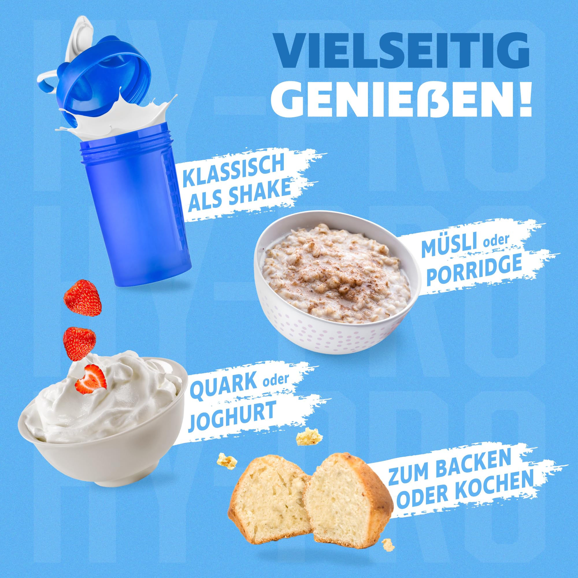 ALL STARS Hy-Pro Whey Protein Pulver ohne Zucker 400g Vanille - Cremiger Shake mit 30,8g Eiweiß pro Portion, 4 hochwertige Proteinkomponenten