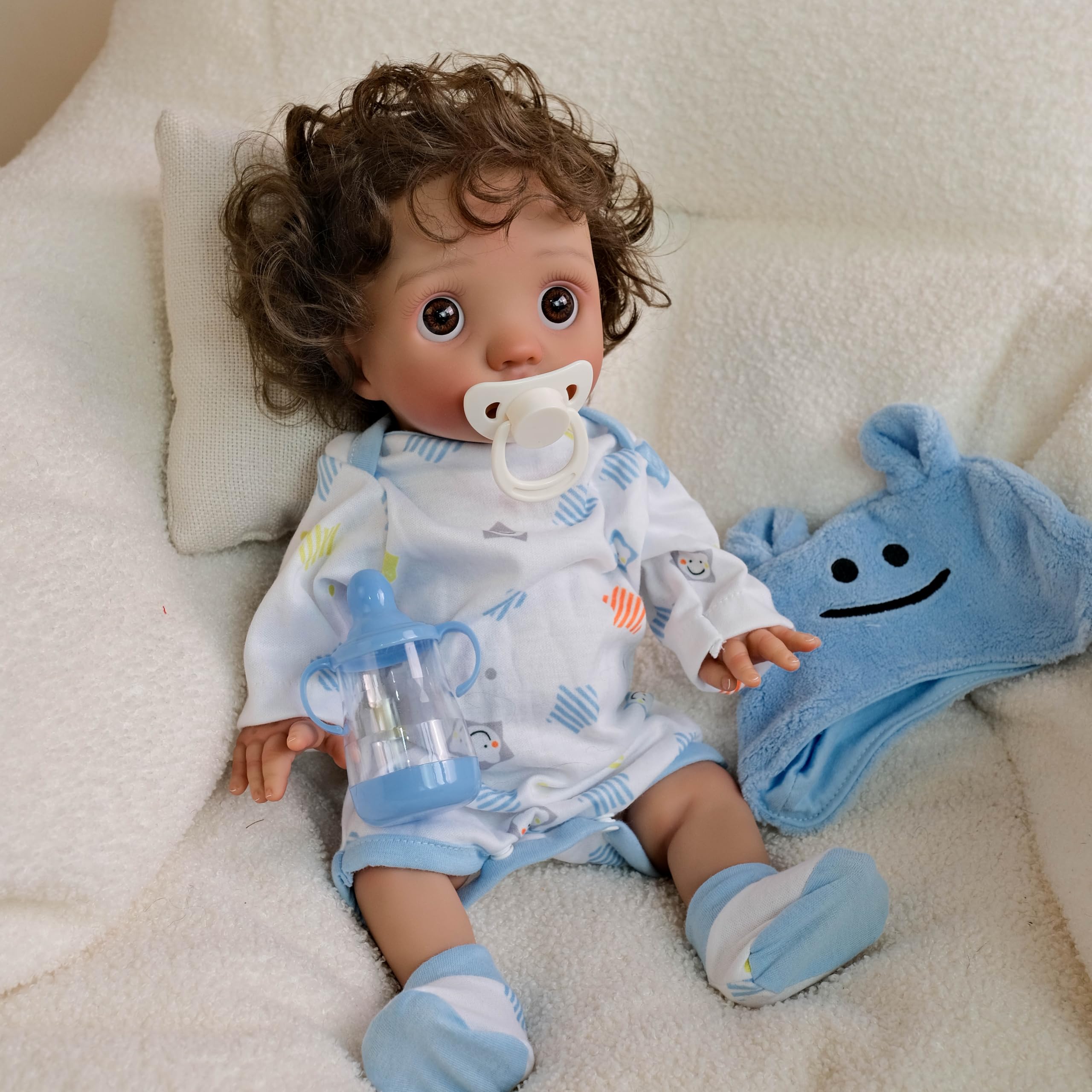 Pinky Reborn Tiny Elf 16 inch 40 cm Cute Handmade Rooted Hair Reborn Baby Dolls Realistic Soft Cloth Body Newborn Baby Doll — image 1