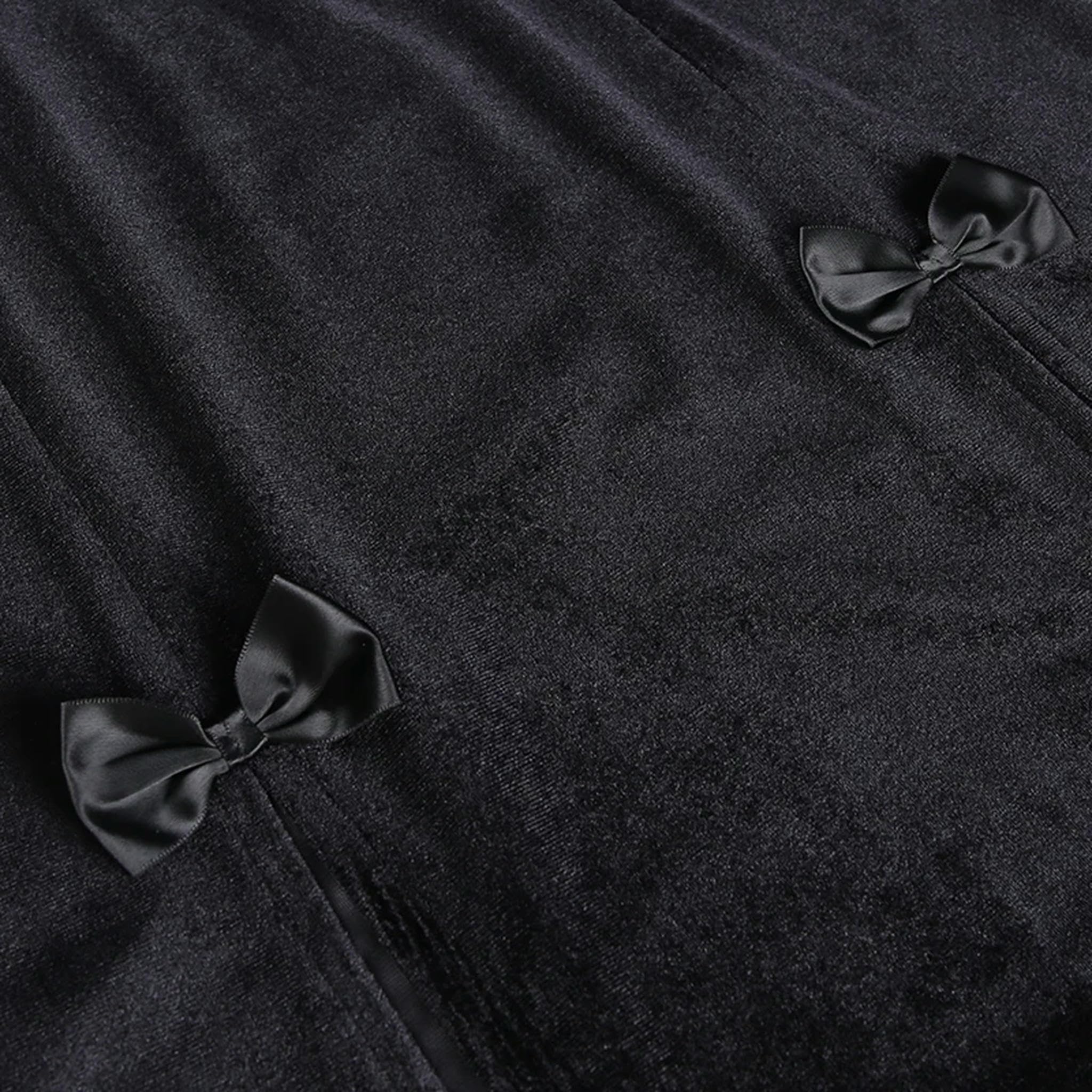 Faldas divididas Estética Cintura Alta Falda Larga Elegante E Girl Punk Ropa de Fiesta Ropa-Negro-S