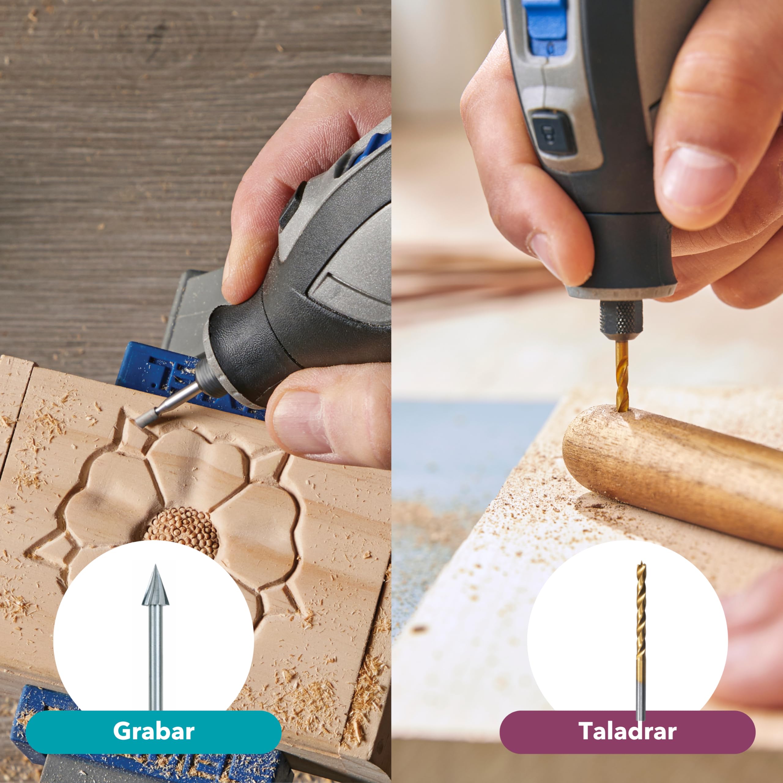 Dremel 8240 Multiherramienta Inalámbrica 12V con Batería de 2Ah, 5 Complementos, 1 Maletín Platinum BOX, 65 Accesorios para Cortar, Grabar, Lijar, Pulir, Afilar y Perforar