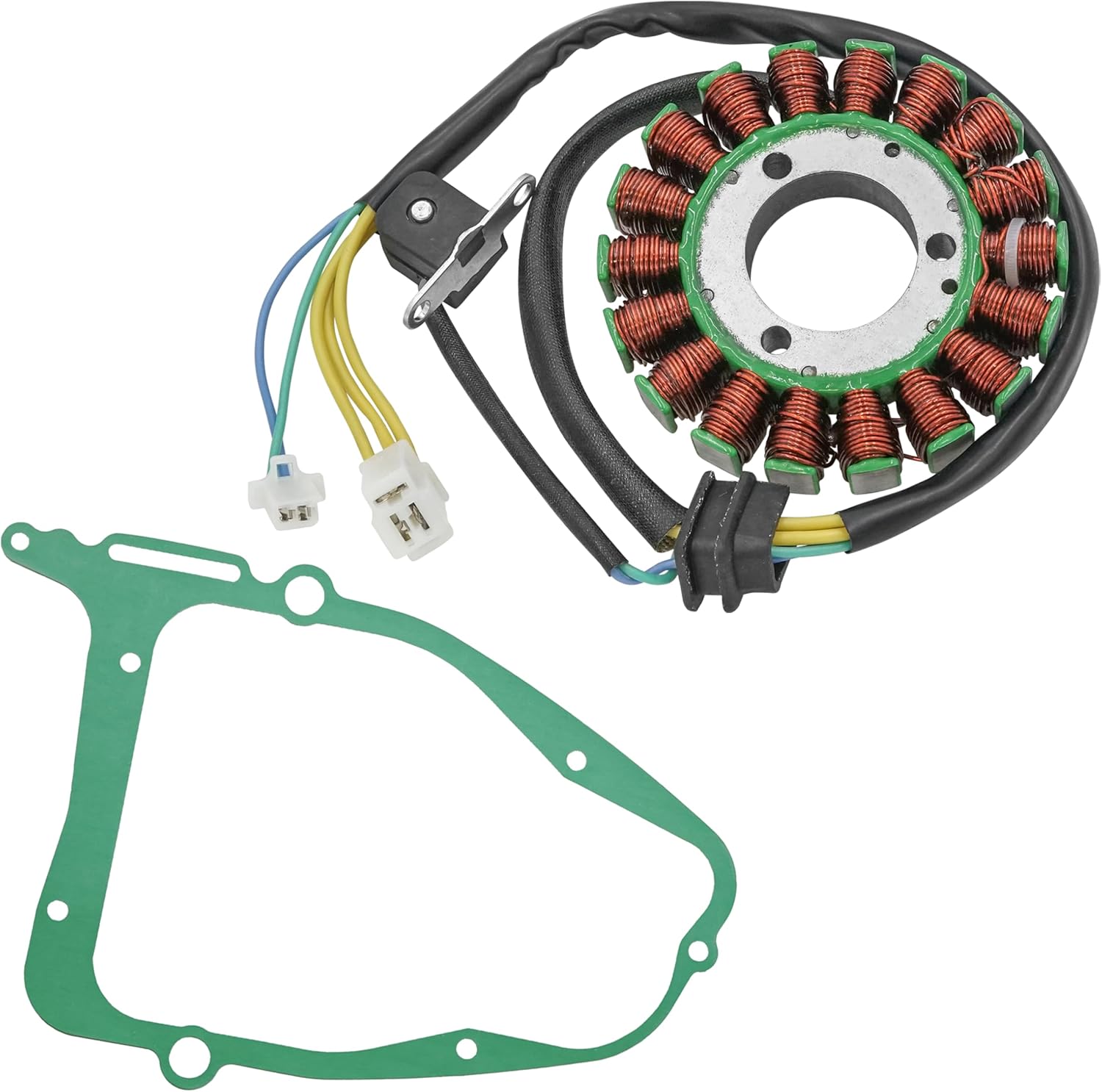Caltric Stator and Gasket Compatible with Suzuki GZ250 1999 2000 2001 2002 2003 2004 2005 2006 2007 2008 2009 2010