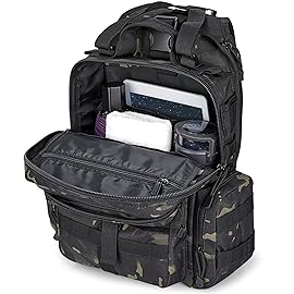 G4Free Large Tactical EDC Sling Bag Backpack, Military Molle Bag Single Strap Shoulder Backpack for Men (Black CP)