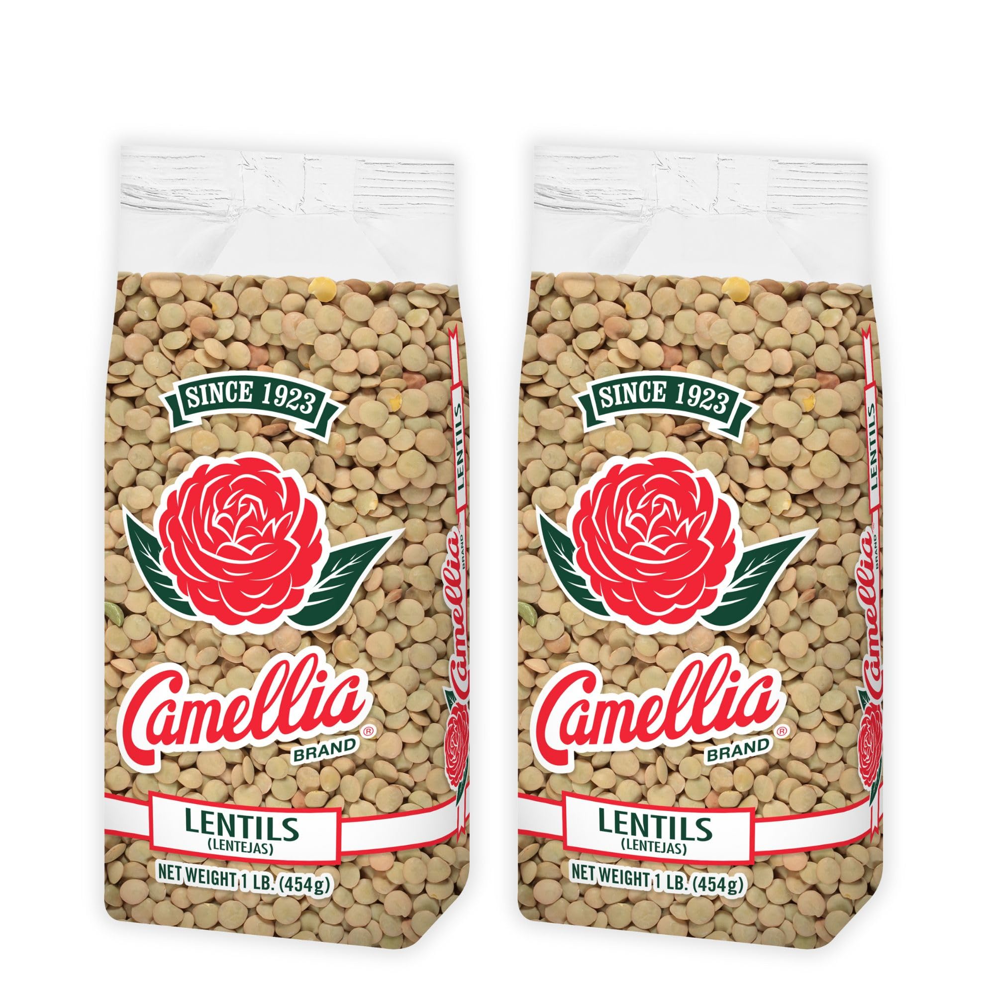 Dried Lentils – Premium Non-GMO Dry Lentils Peas, High Protein Plant-Based Food for Soups, Stews, Salads, Curries, Beans, Meal Prep, and Healthy Vegetarian & Vegan Cooking, 1 pound (Pack of 2)