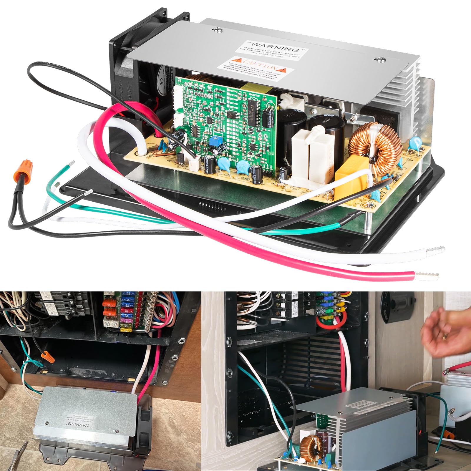 Upgrade WF-8955-AD-MBA RV Power Converter 55 Amp DC Main Board Assembly for WF-8955 & WF-8900-AD Series, WF-8955-MBA, Parallax 7145 & 7155 Series