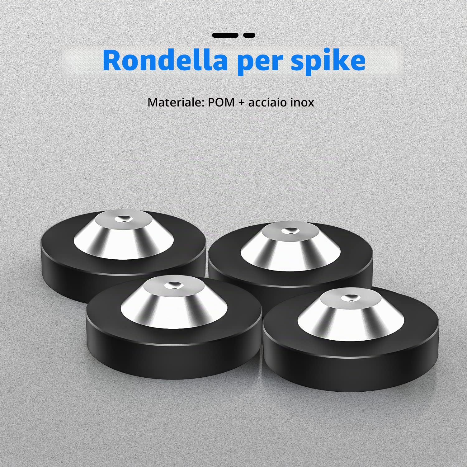 Tertullus 4 rondelle per punte, 39 mm x 13 mm, ammortizzatore di vibrazioni