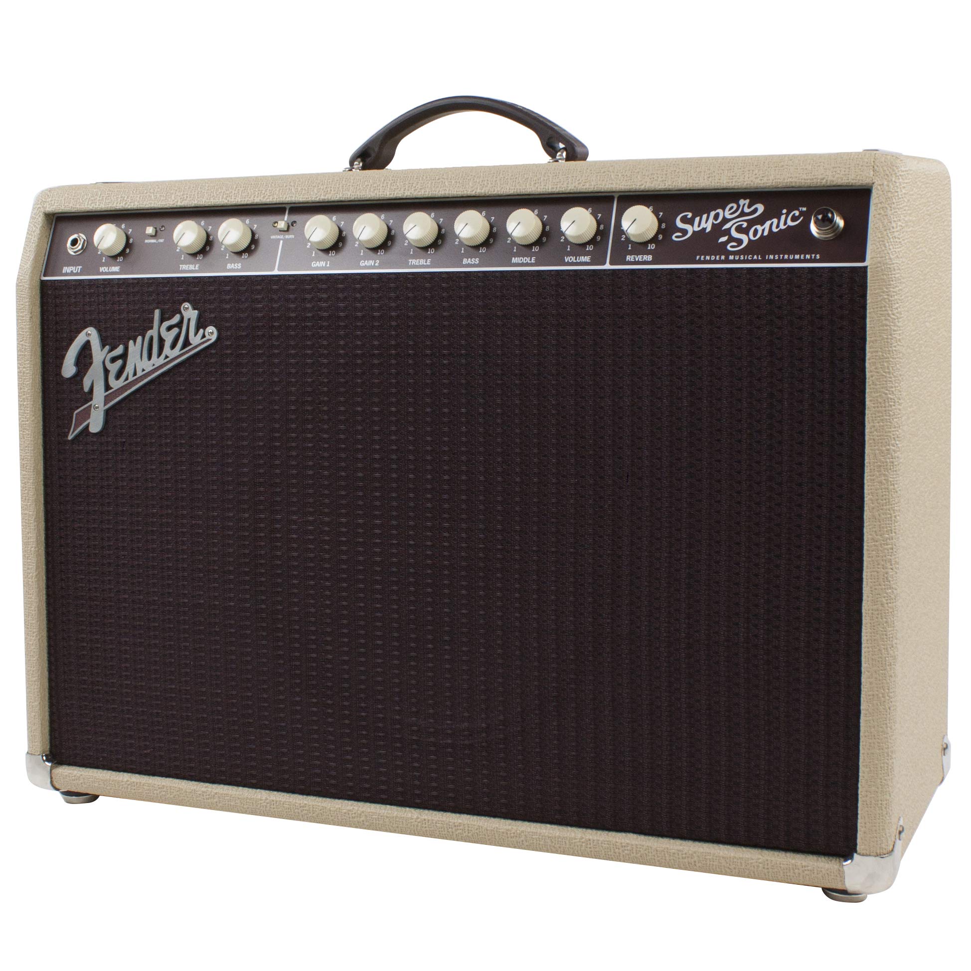 Fender Super22 Blonde and Oxblood Combo - Tube Combo Amp for Electric Guitars