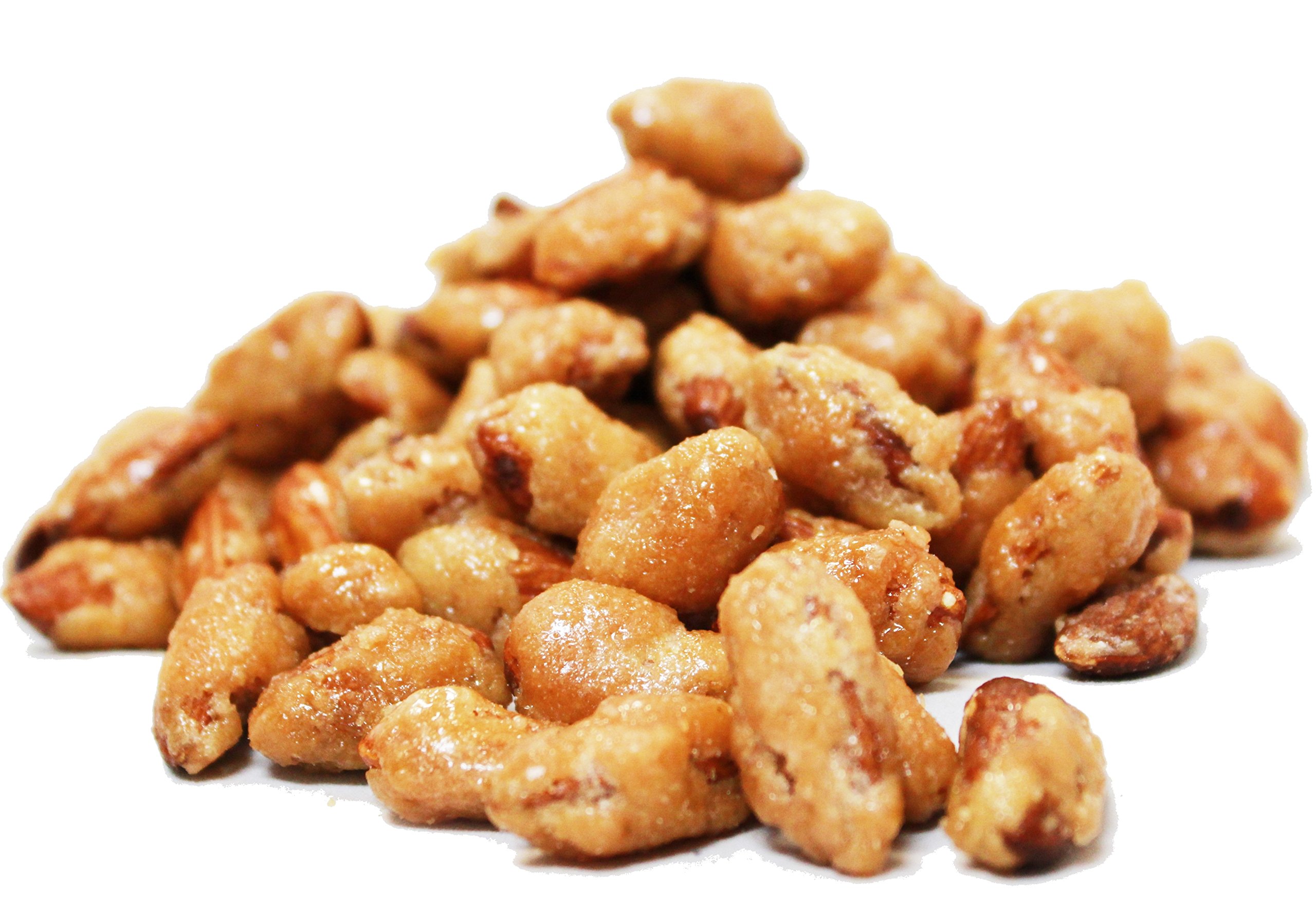 Gourmet Toffee Coated Almonds by Its Delish - 2 lbs Bulk Bag - Sweet Crunchy Caramelized Nuts Snack