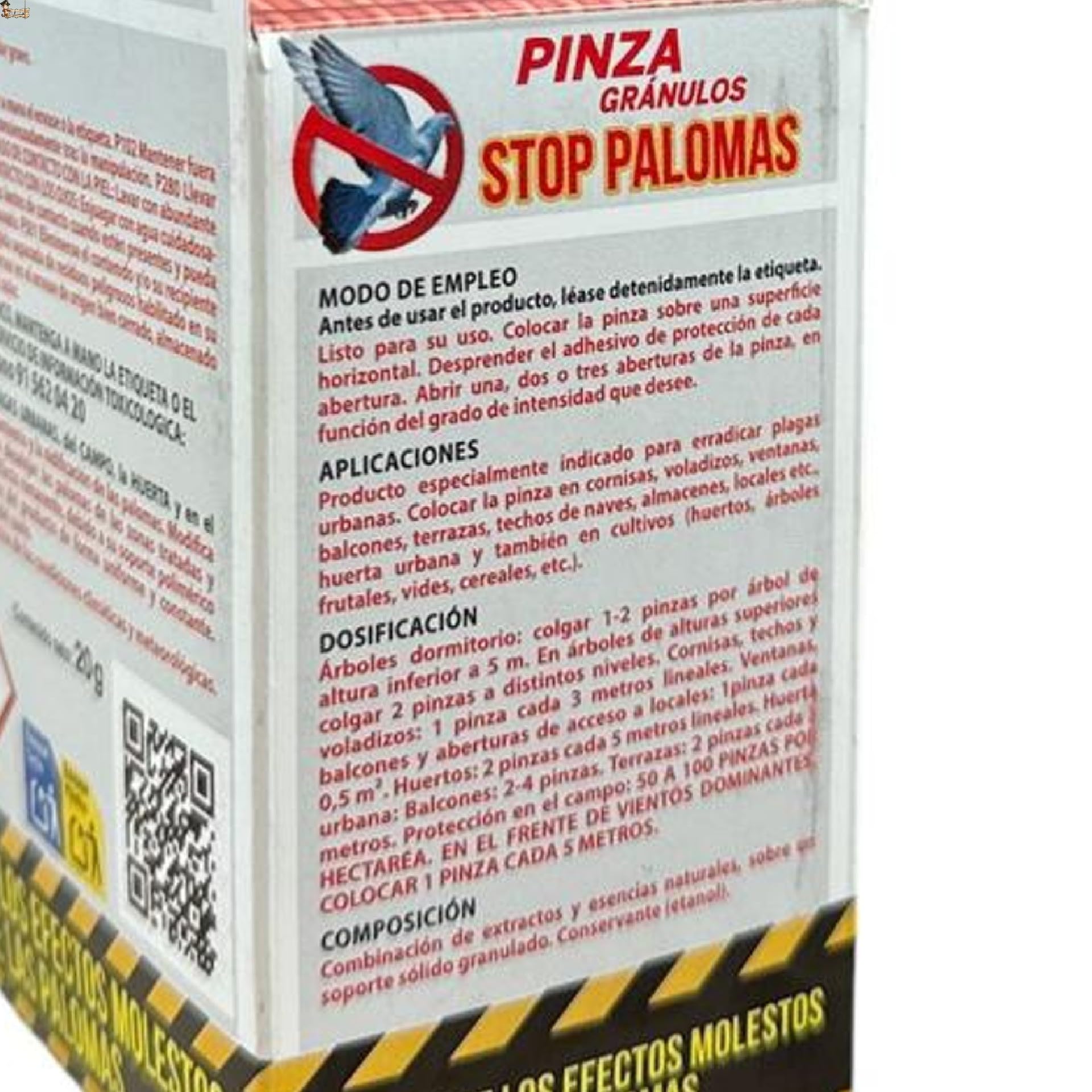 BricoLoco.com Odstraszacz odstraszający gołębie i ptaki do użytku na zewnątrz. Mikrogranulowany klips skuteczniejszy niż sowa i łatwiejszy do zainstalowania niż szpikulce. Nietoksyczny (3)