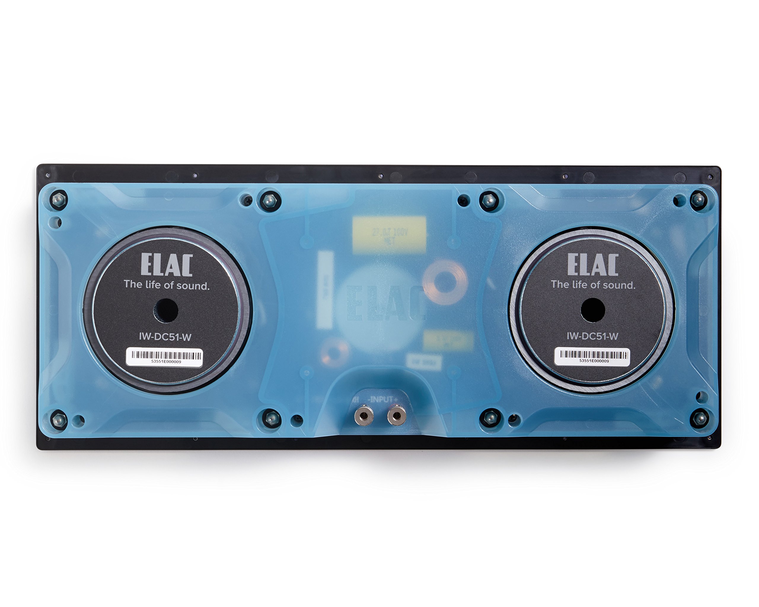 Elac - Debut IW-DC51-W Custom in-Wall Center Channel Speaker (Ea), Black