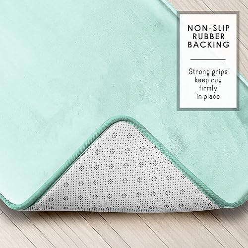 Miniatura 2 de Clara Clark Solid Collection - Juego de alfombras de baño de espuma viscoelástica, 3 piezas, antideslizantes, absorbentes, suaves, alfombra de baño