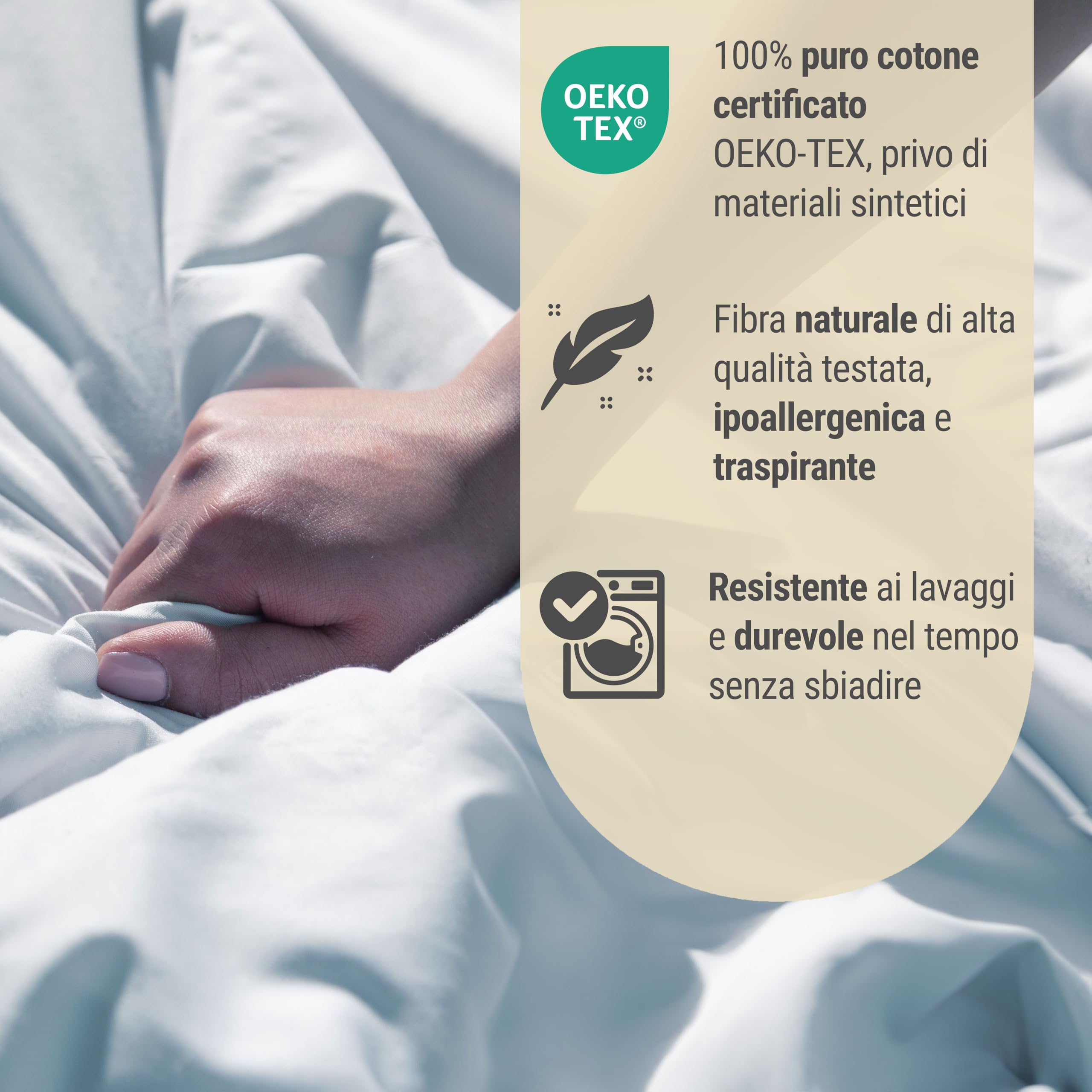 Dorian Home - Piumino Invernale Letto in Vera Piuma d’Oca 360 gr/m², 5 Punti di Calore, Anallergico e Antiacaro, 100% Cotone – Made in Italy (250 x 200 cm, Saint Moritz - 50% Piumino 50% Piumette)