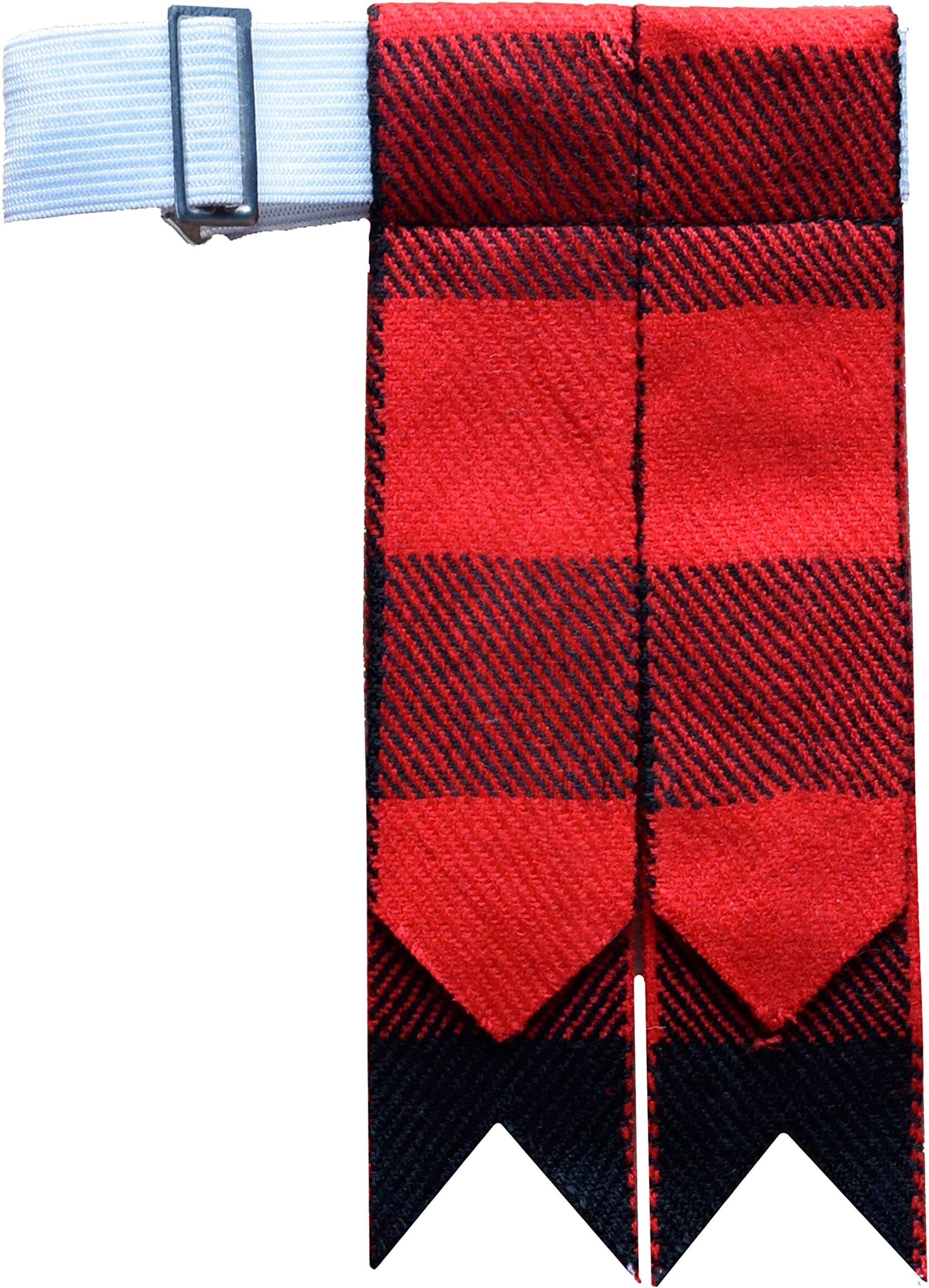 AAR Tartans Kilt Flashes with Heavy Buckle Elastic Adjusters Fit