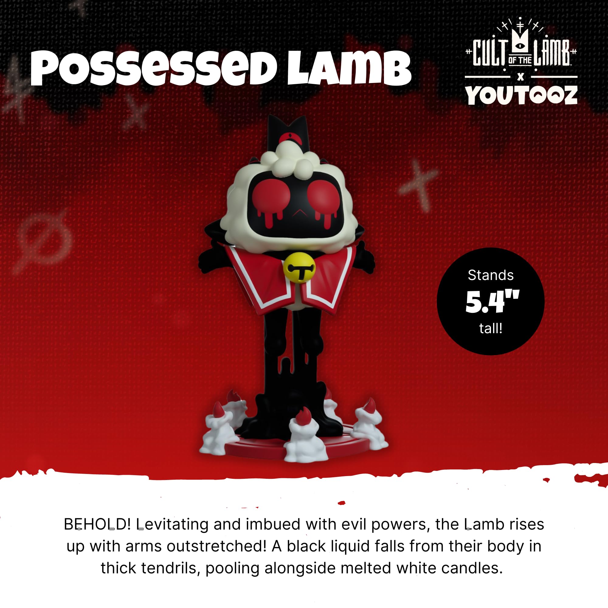 Cult of the Lamb Vinyl Figure - Possessed Lamb Collectible -2