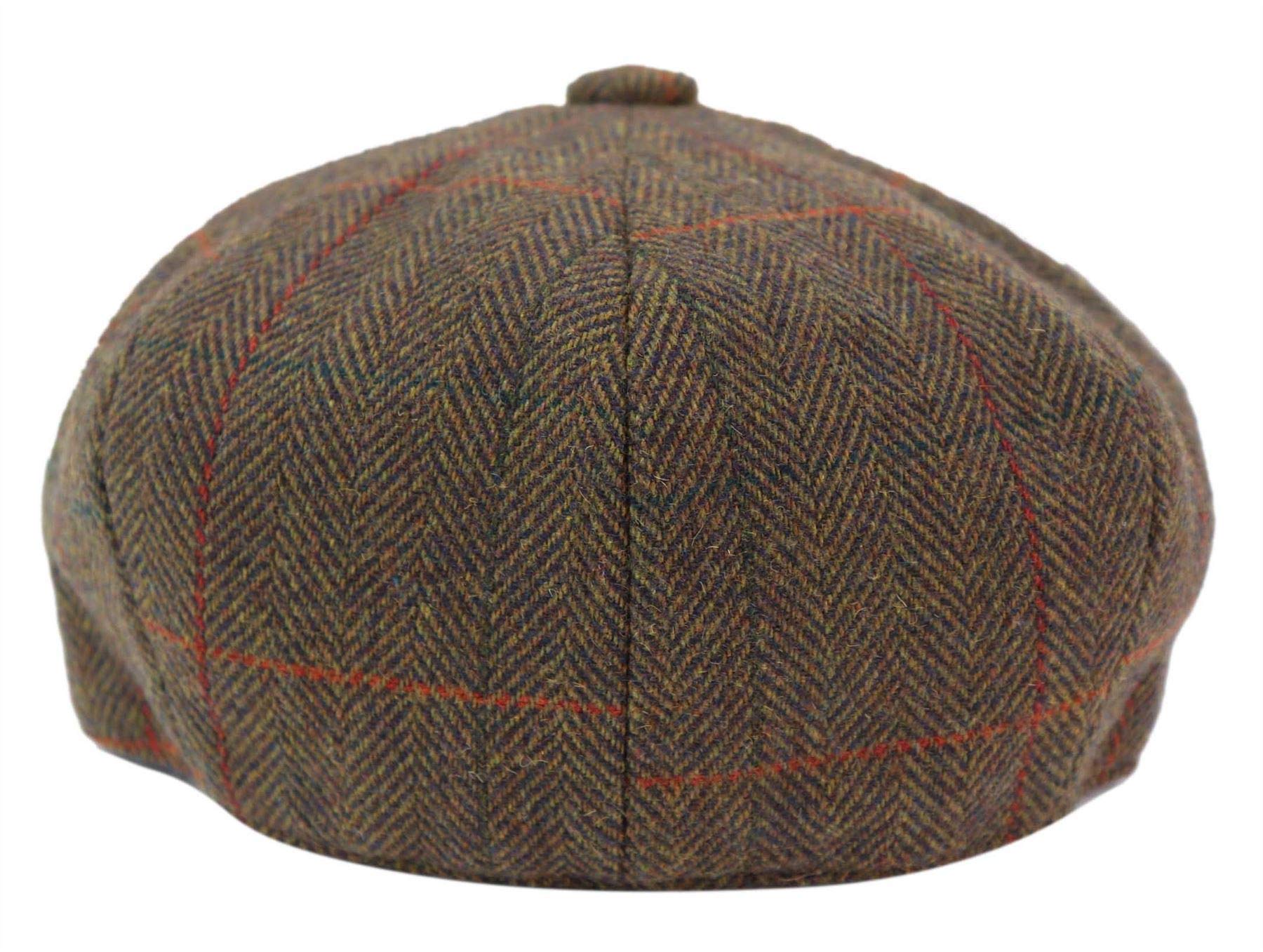 TruClothing.com Gorro para hombre, diseño de espiga, estilo retro, Color marrón., M