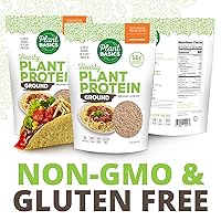 Vista 4 de Plant Basics - Proteína vegetal abundante - Molida sin sabor, 1 libra, sin OMG, sin gluten, baja en grasa, baja en sodio, vegano, sustituto de carne