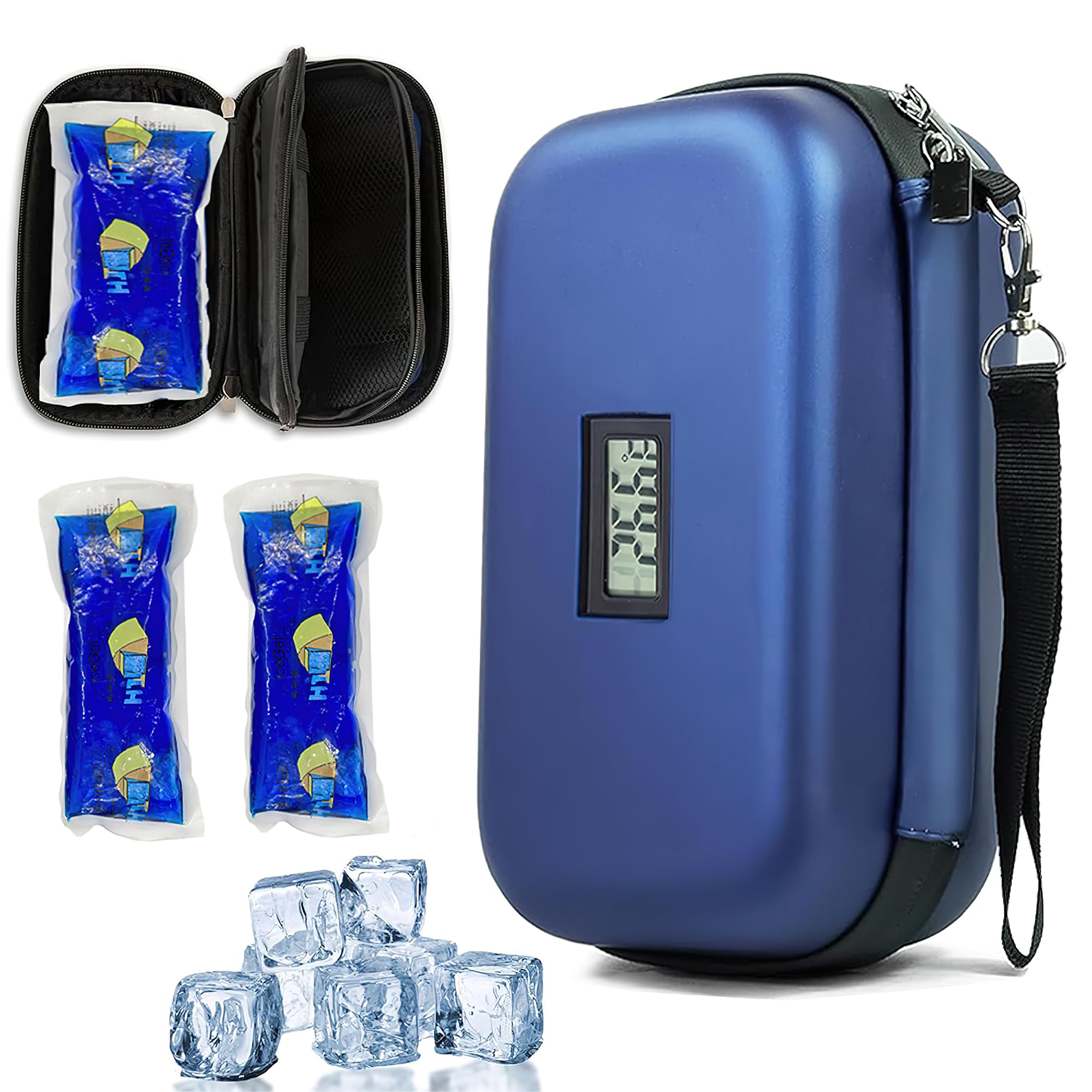 Pivdo Insulin Cooling Bag Travelling, Insulin Cooling Case with Temperature Display, Insulated Medical Ice Box for Cooler Vaccine Carrier, Travel Pouch for Pens (B0DF6B7HGN) Amazon Price History, Amazon Price Tracker
