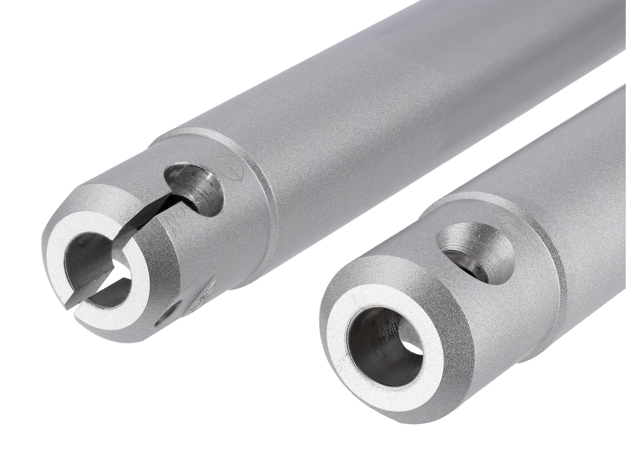 Set: Telegabel für Trommelbremse, Silber - Simson S50, S51, S53, S70, S83