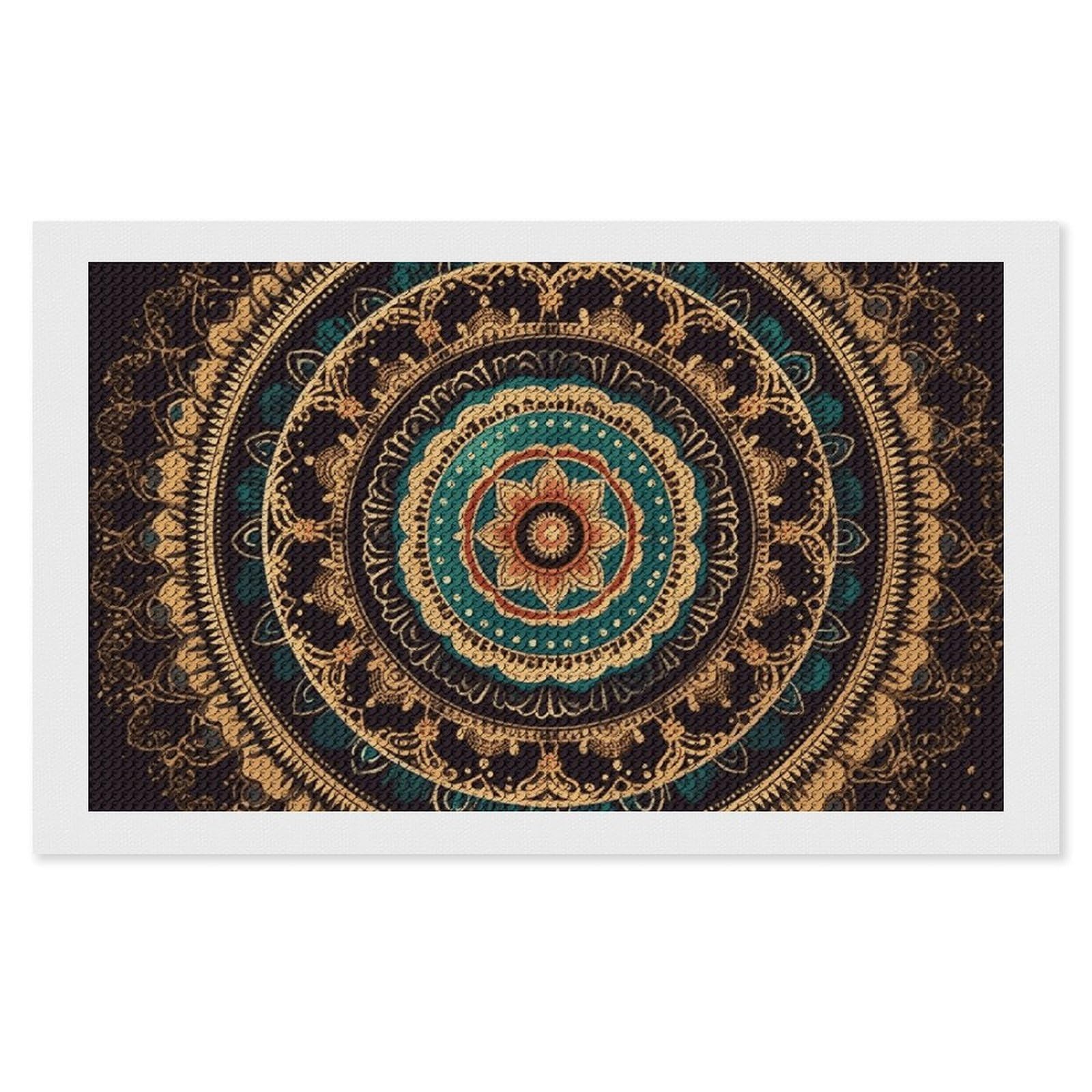NONHAI Diamond Painting Kits for Adults - DIY Diamond Art Kits for Beginners - Full 5D Paint Drill Diamond Dots Paintings- Mandala Diamonds Pictures Gem Art and Craft Wall Decor 12"x20"