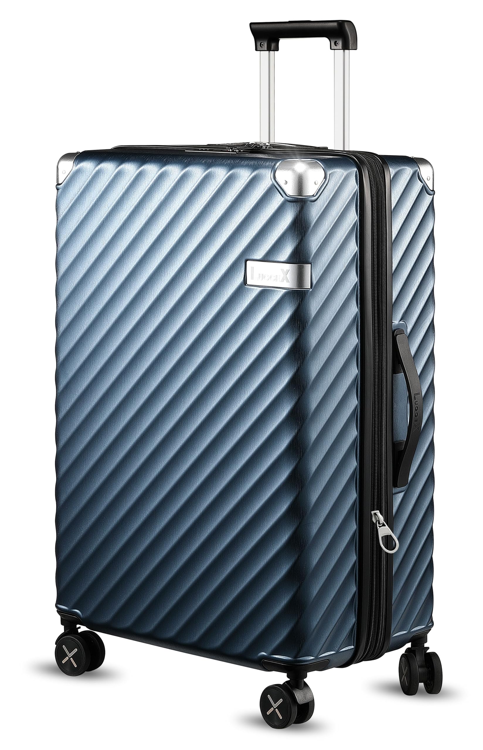 LUGGEX Trunk Luggage with Spinner Wheels - Expandable Polycarbonate Hard Shell Suitcases