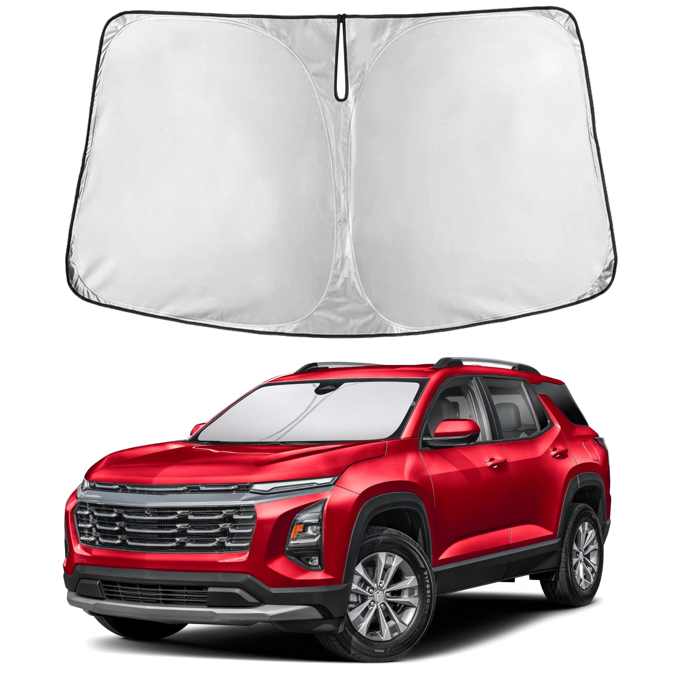 EcoNour Windshield Sun Shade Compatible for Chevrolet Equinox EV 2024–2026