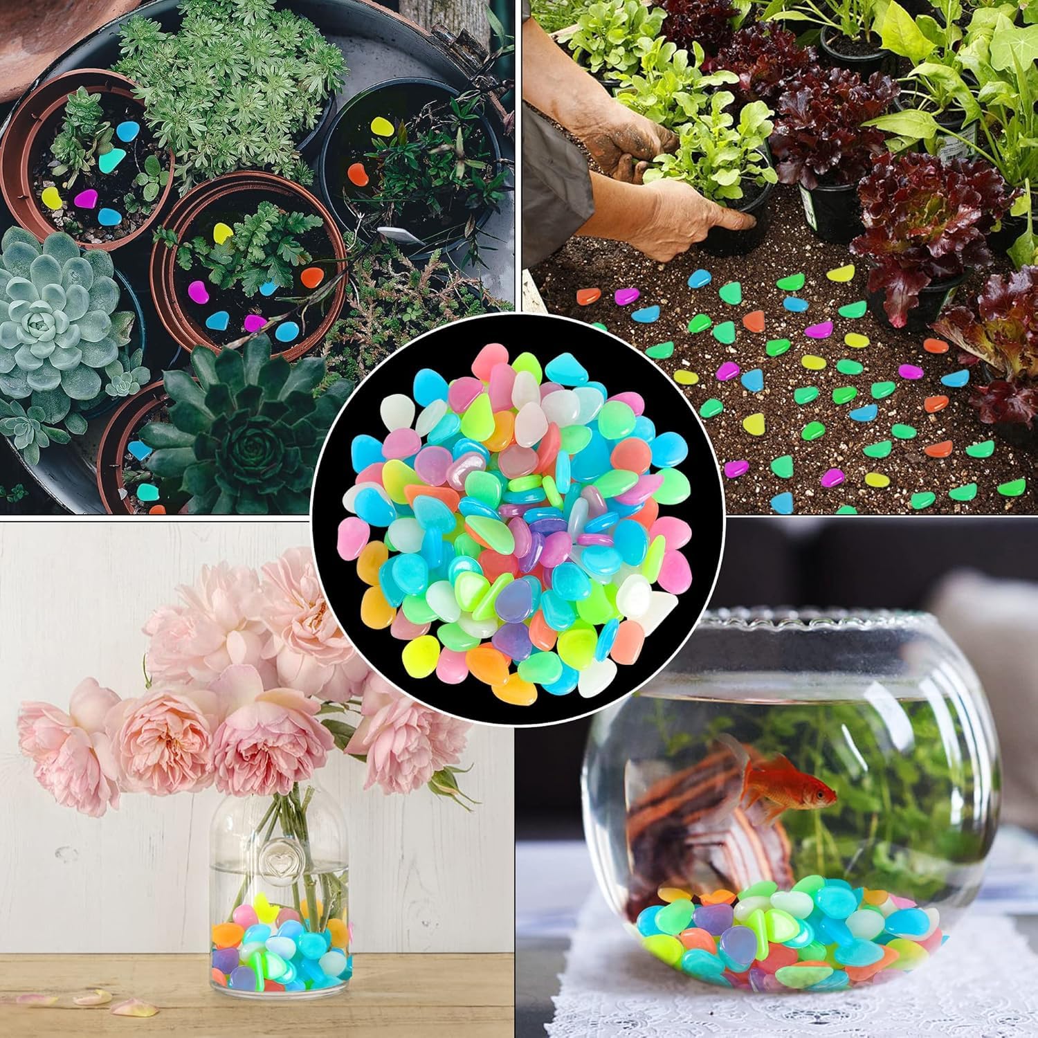 Luminous Stones - Glow in the Dark Pebbles -4