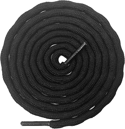 DELELE - 2 pares de cordones redondos para tenis, con tejido cruzado y ondulado, resistentes y antideslizantes, duraderos, para montañismo y