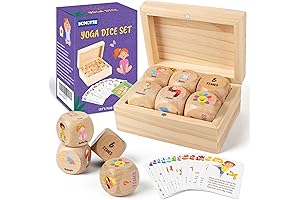 Yoga Joes - Fun Wooden Yoga Dice Set for Kids, Mindfulness Yoga...