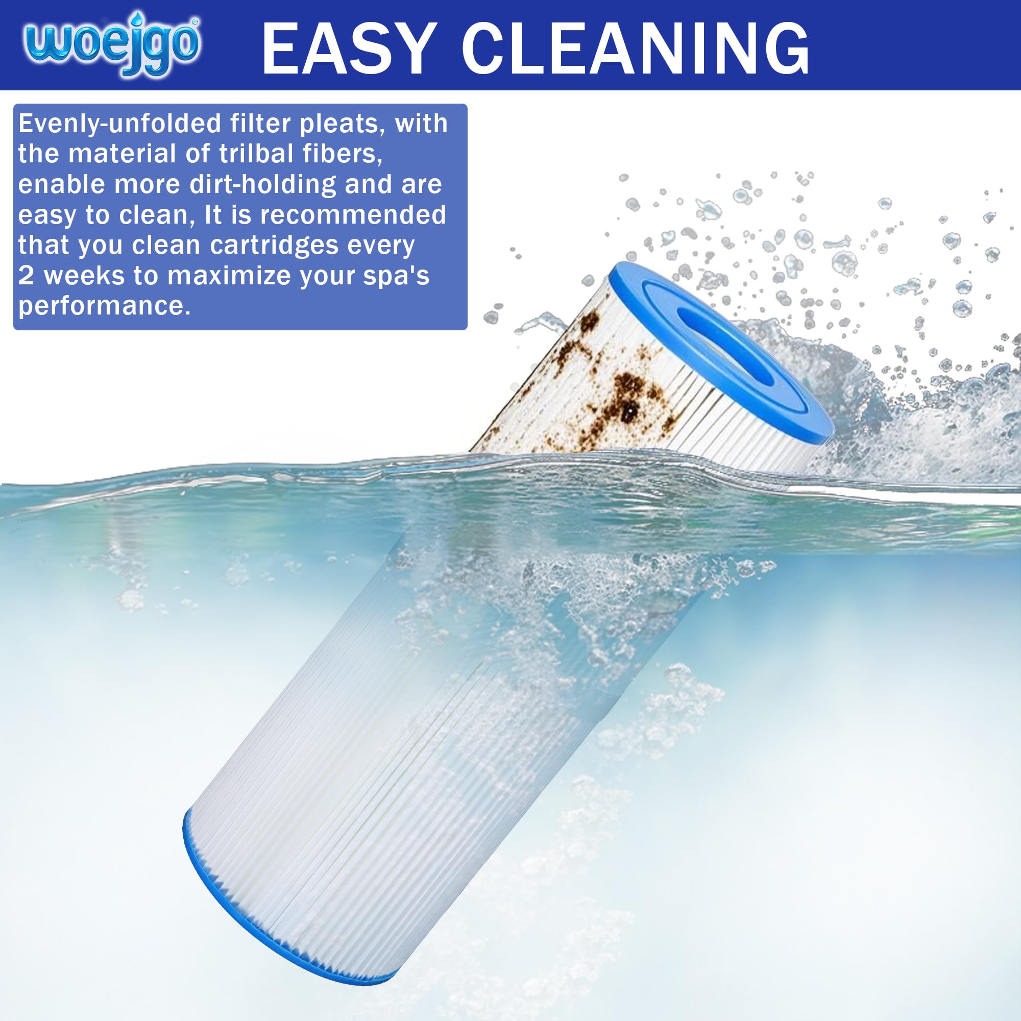 2 filtri spa compatibili con PRB50-IN | Filtro per piscina per C-4950, FC-2390, J210/J220/J235/J245/J275, 03FIL1600, 373045, filtro Drop-in da 5 x 13.