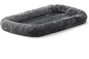 MidWest Rectangle Dog Bed, 22L-inch Gray