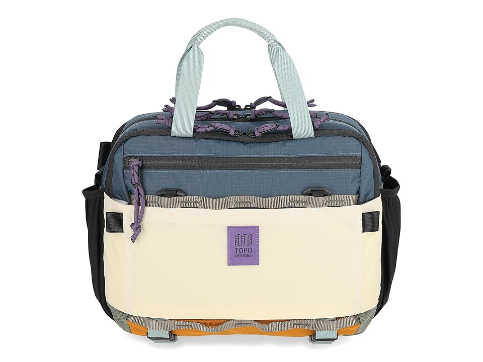 Topo Designs Mountain Cross Bag (Pond Blue/Spice) Bags INTERNATIONAL SHIPPING