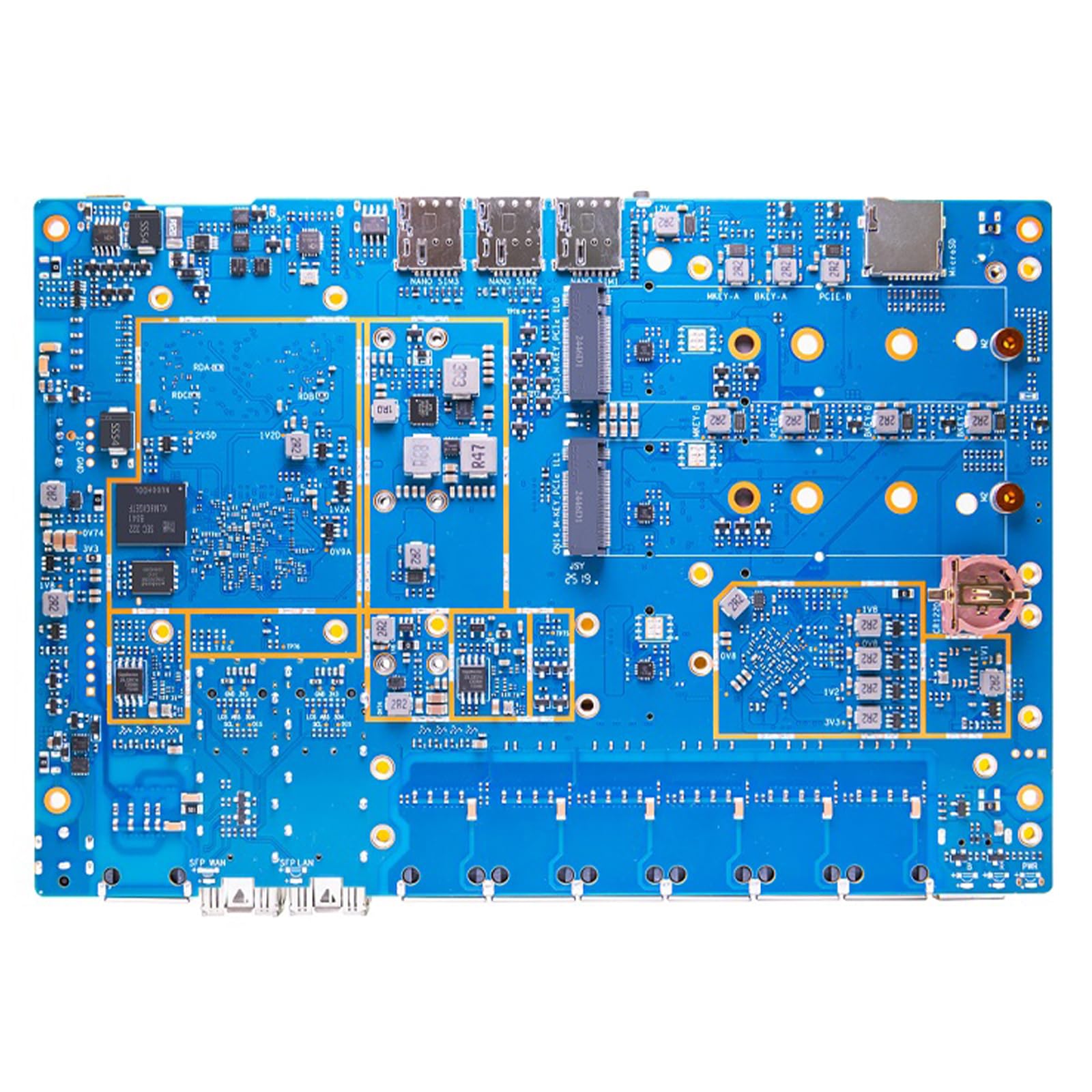 Banana Pi BPI R4 Pro WiFi 7 Router OpenWrt, MT7988A CPU 4/8GB DDR4 RAM 4X 2,5G port Ethernet 2 x 10G port światłowodowy obsługuje 4G/5G, do inteligentnego domu NAS-Gateway routera internetowego