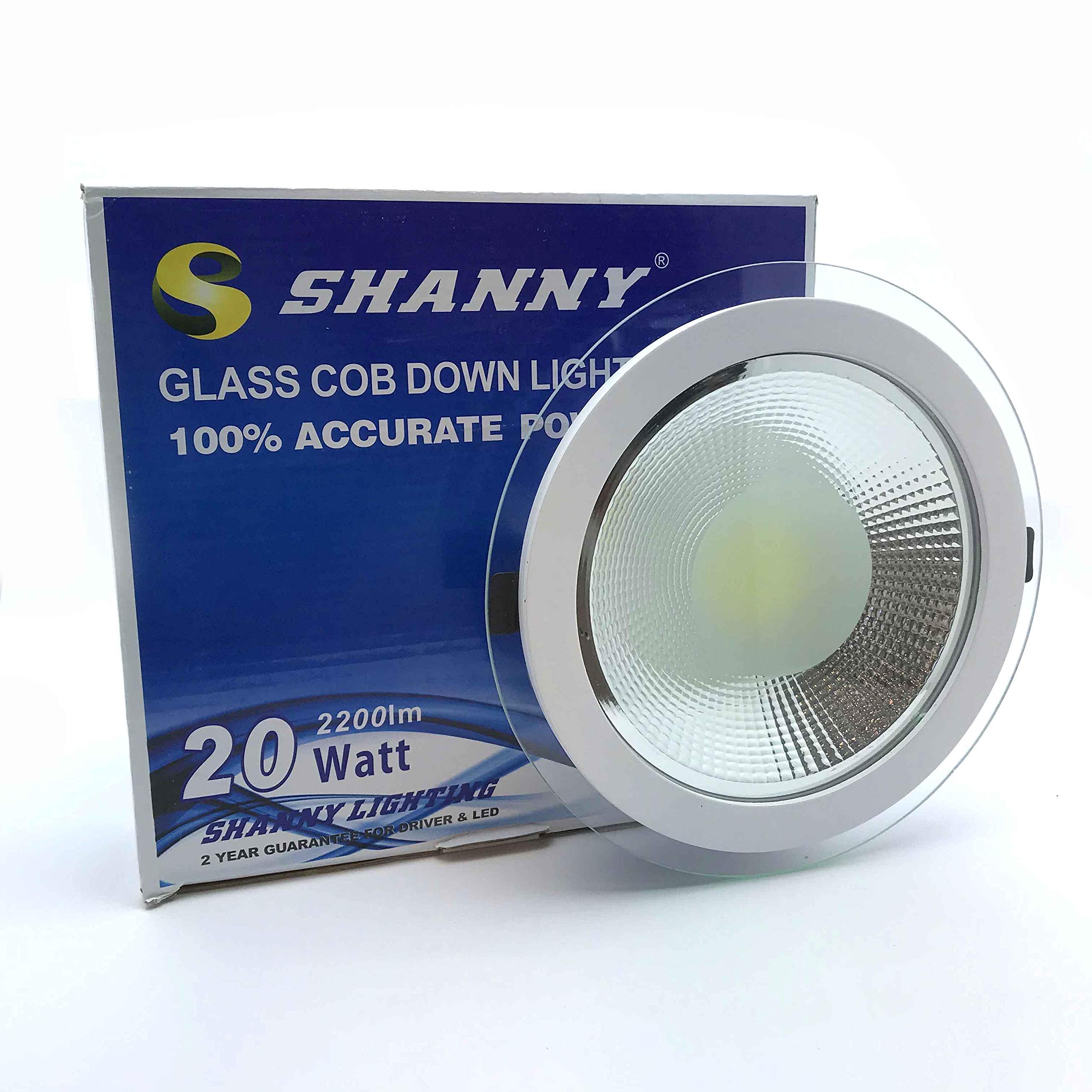 Shanny 20W Super Bright Led Down Light warmwhite 3000k cob recessed light for ceiling spot light