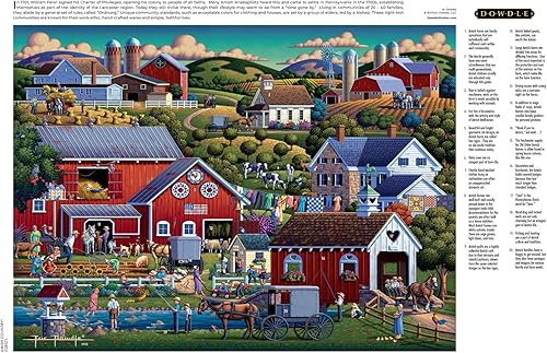 Miniatura 5 de Buffalo Games - Dowdle - Amish Country - Rompecabezas de 1000 piezas para adultos, rompecabezas desafiante perfecto para noches de juego - Tamaño