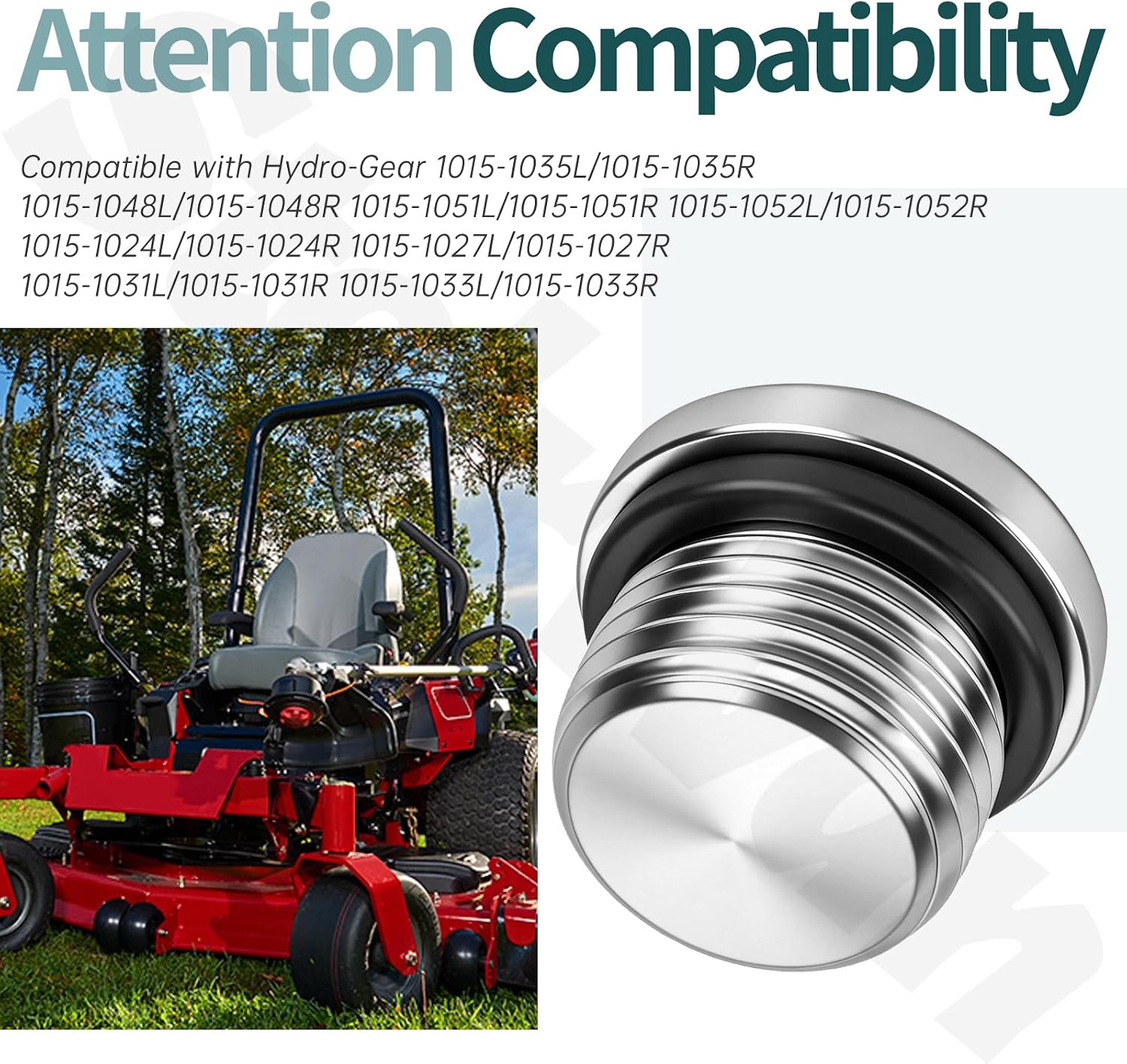 9005110-5600 Plug Compatible with Hydro-Gear with O-Ring 9/16-18