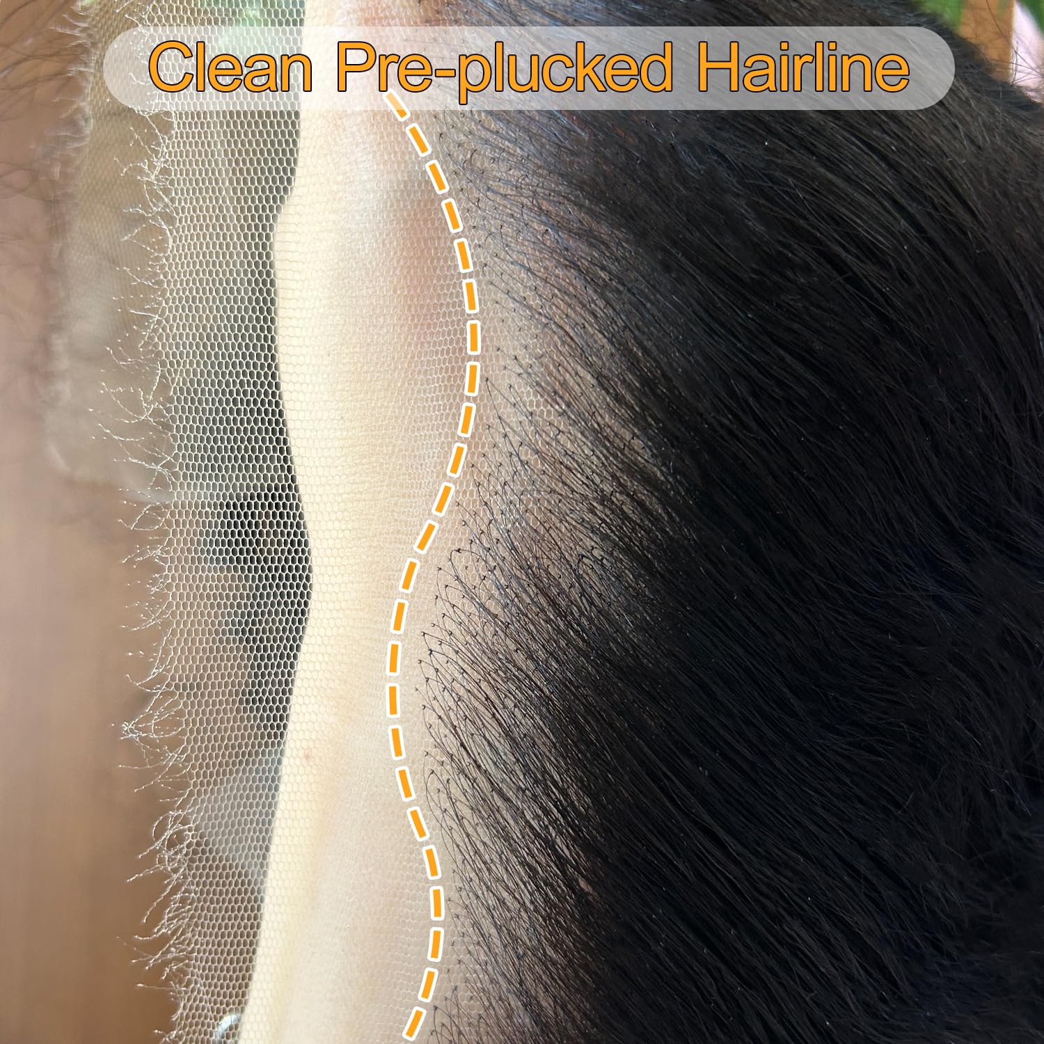 Bele 13x4 HD Full Lace Frontal Wig 180 Density 26 Inch Brazilian 12A Water Wave Full Lace Front Wigs Virgin Human Hair Pre Plucked Bleached Tiny Knots with Baby Hair for Black Wowen - Image 4