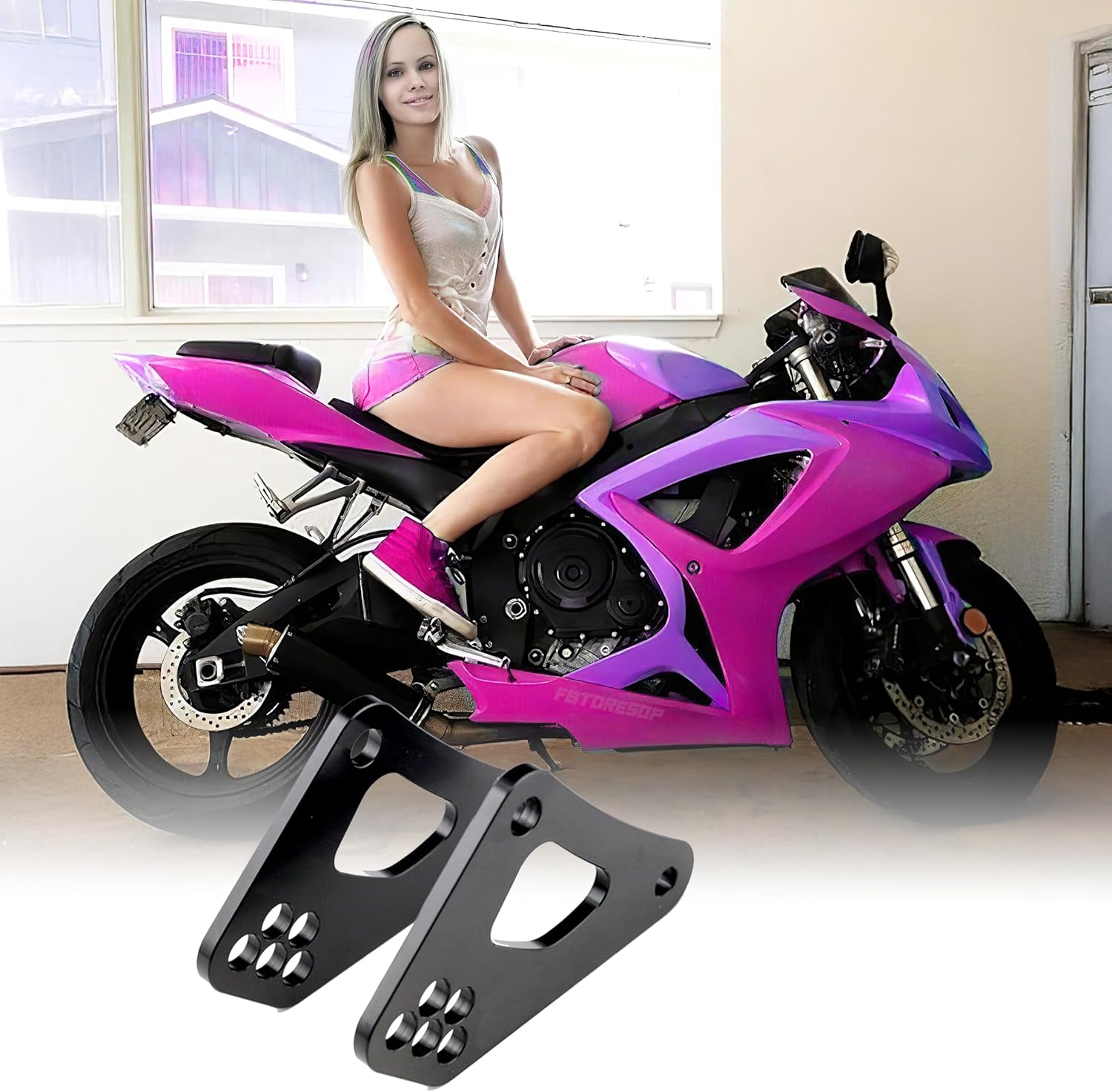 Lowering Kit for Suzuki GSX-R 600 750 (2011–2025), Drop Seat Height 0.5–2.5", Ride Safer & More Confident, Built with Trusted Alloy Steel, Bolt-On Install