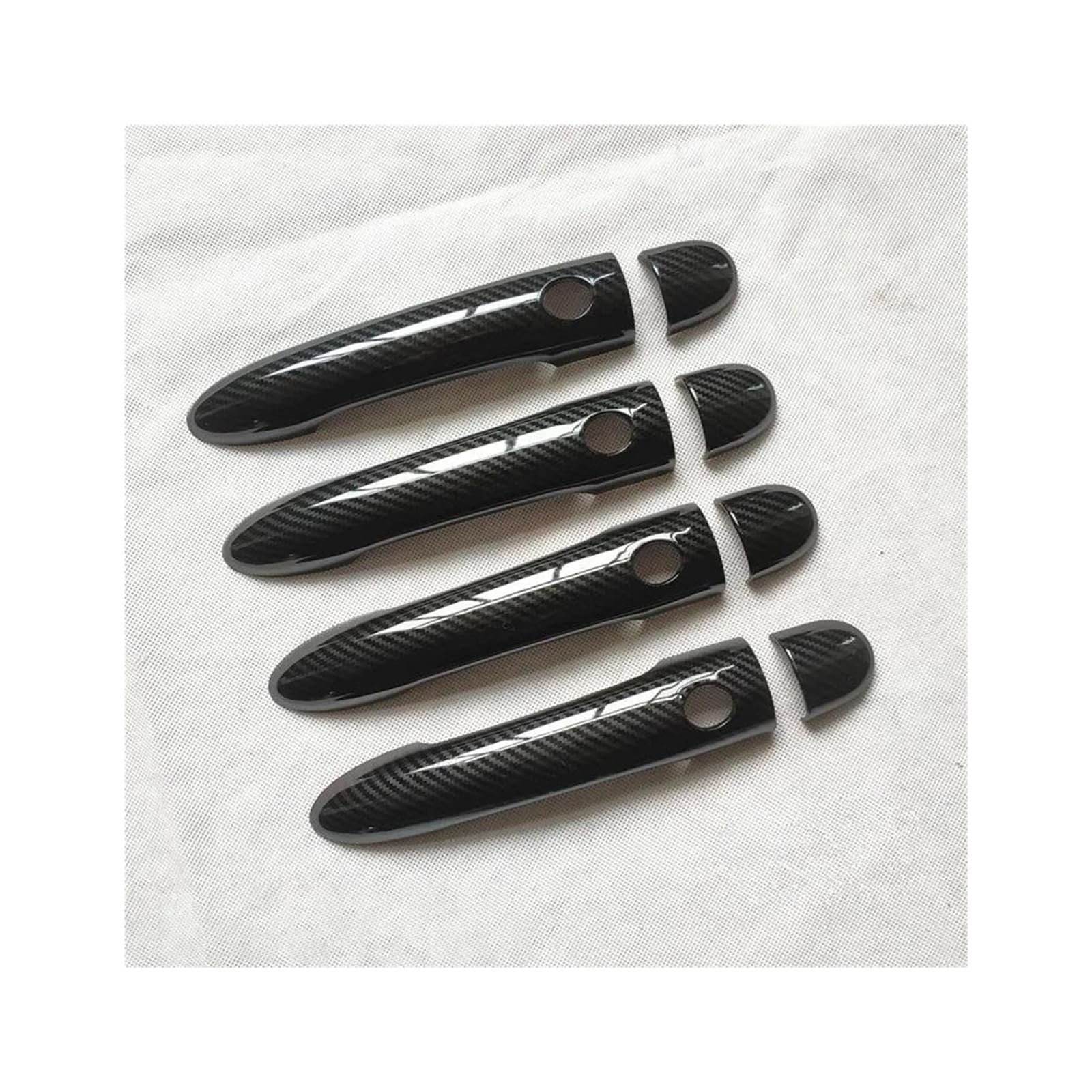 NVNZMFPPW for Renault for Scenic 2 Ii MK2 Accessories Door Handle Cover Trim Handles Covers Plastic Imitation Carbon Fiber(K4)