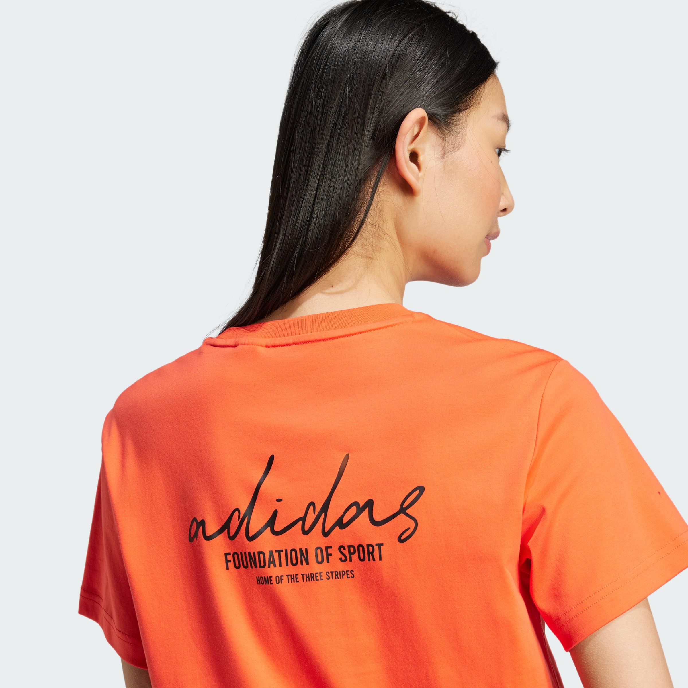 adidas Kobiety SIGNATURE GRAPHIC PRINT T-SHIRT, bright red, S