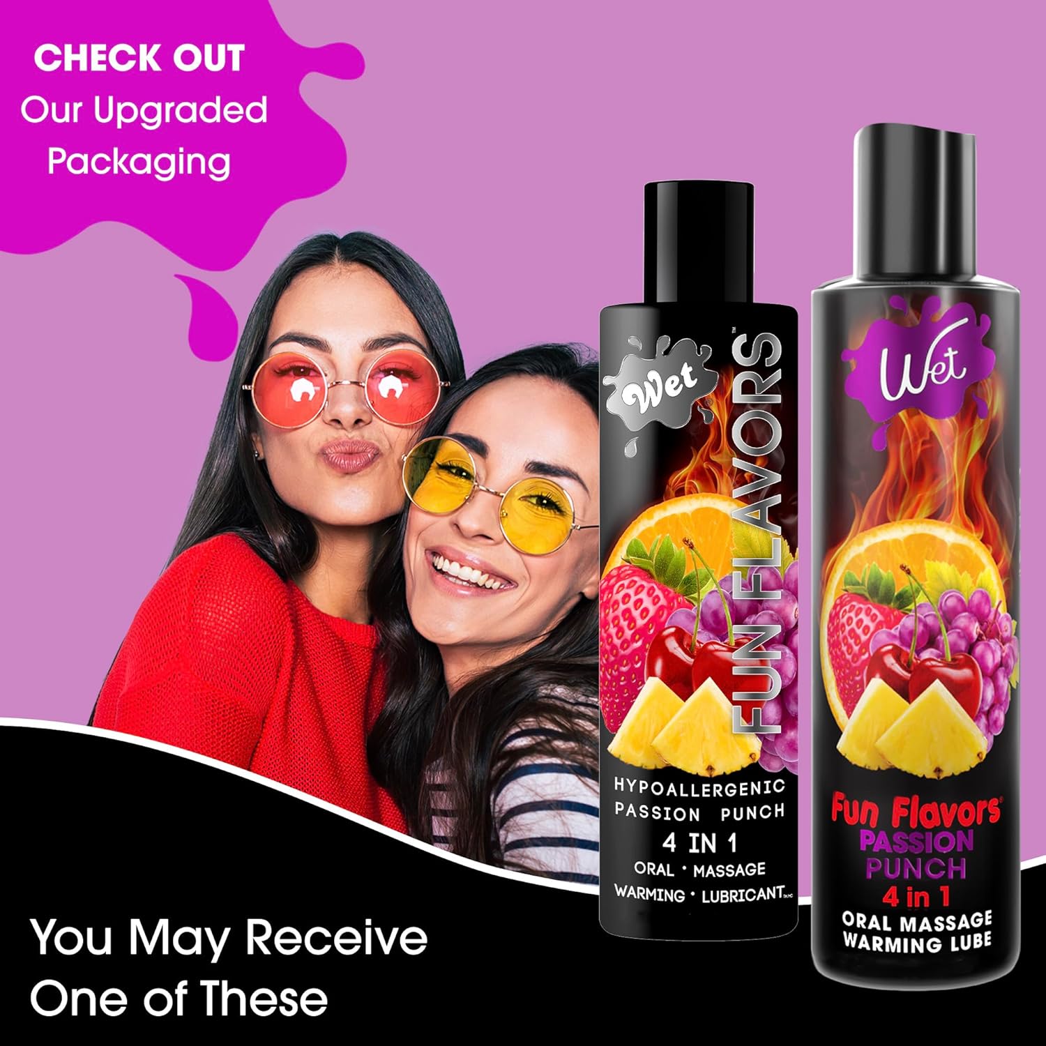 Wet Fun Flavors Passion Punch showing product application