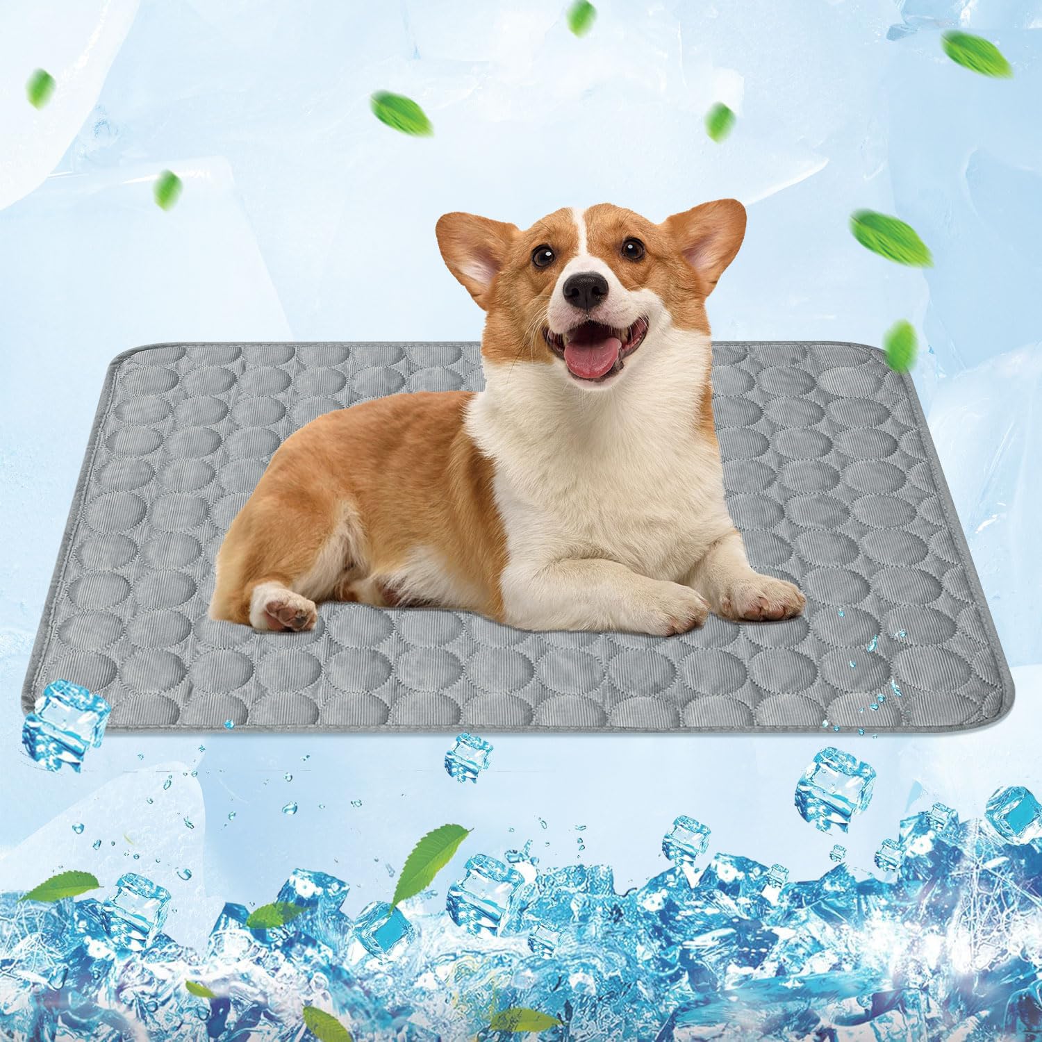 Alfombra Refrescante para Perro, Colchon Mascotas para Verano, Manta Refrigerante Perro, Alfombra de Enfriamiento para Mascotas, Colchoneta Refrescante de Verano para Mantener Mascotas Frescas (M2)