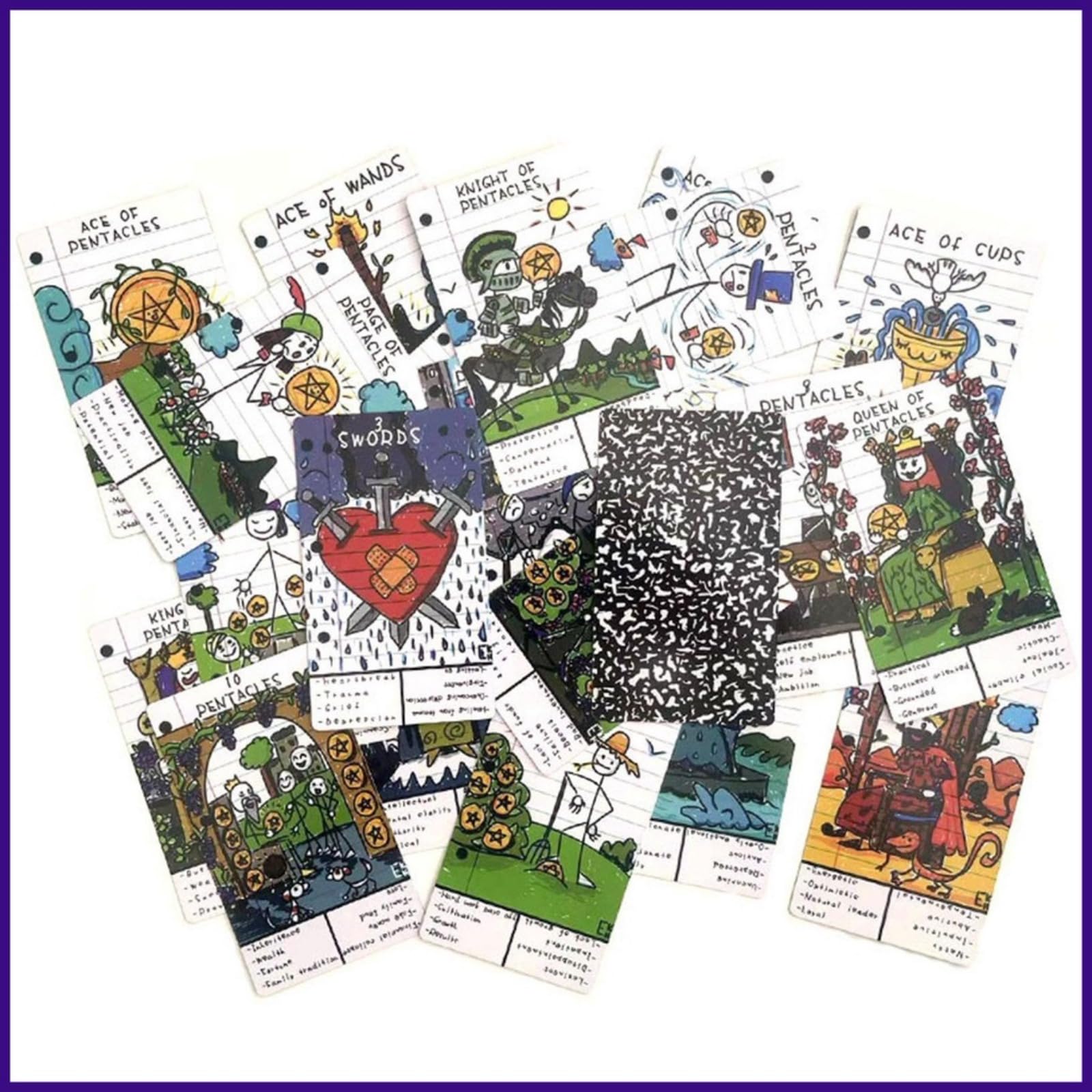 Amazon.co.jp: Doodle Tarotであなたの創造性を解き放ちましょう