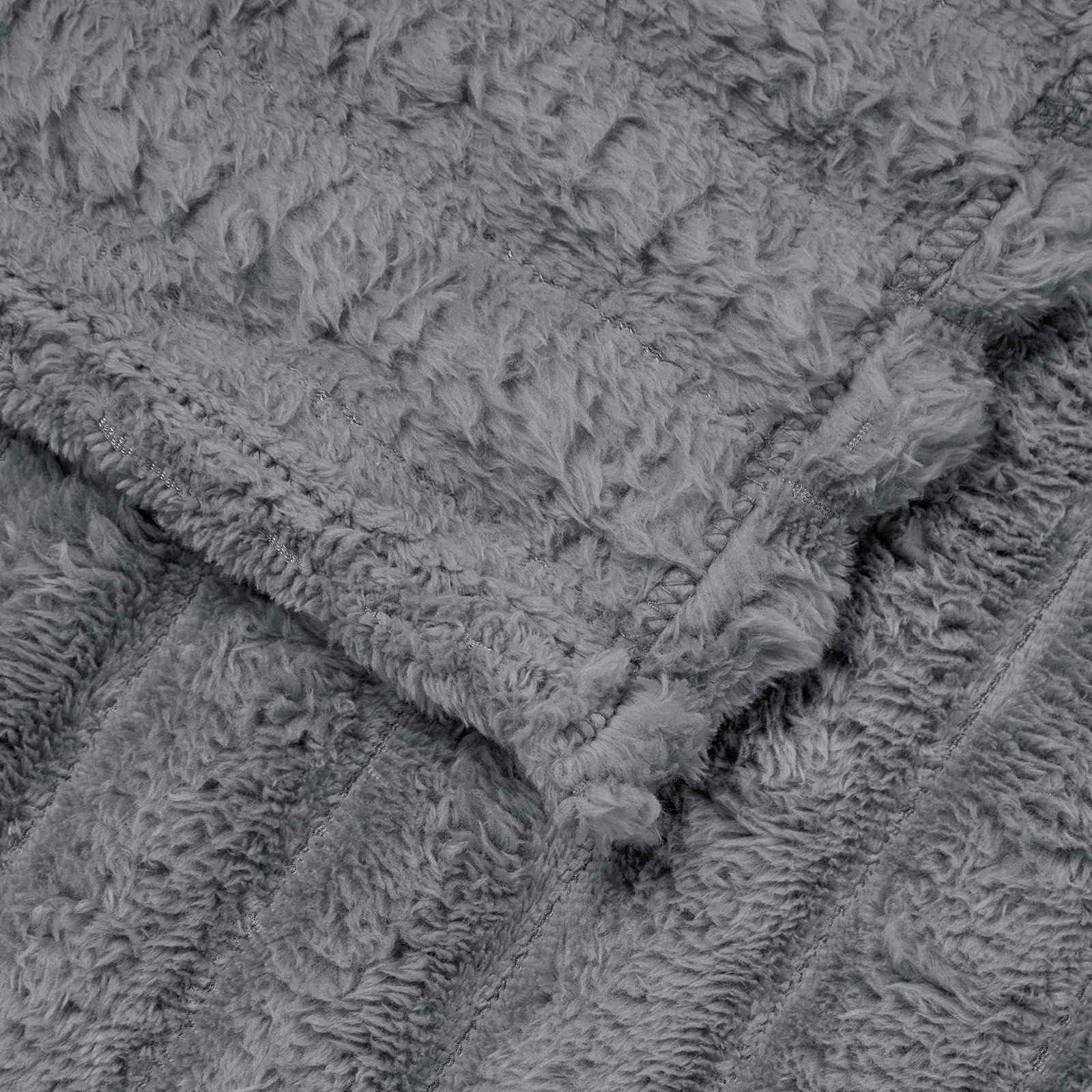 Générique Überwurf, Dunkelgrau, 270 x 240 cm, Fleece