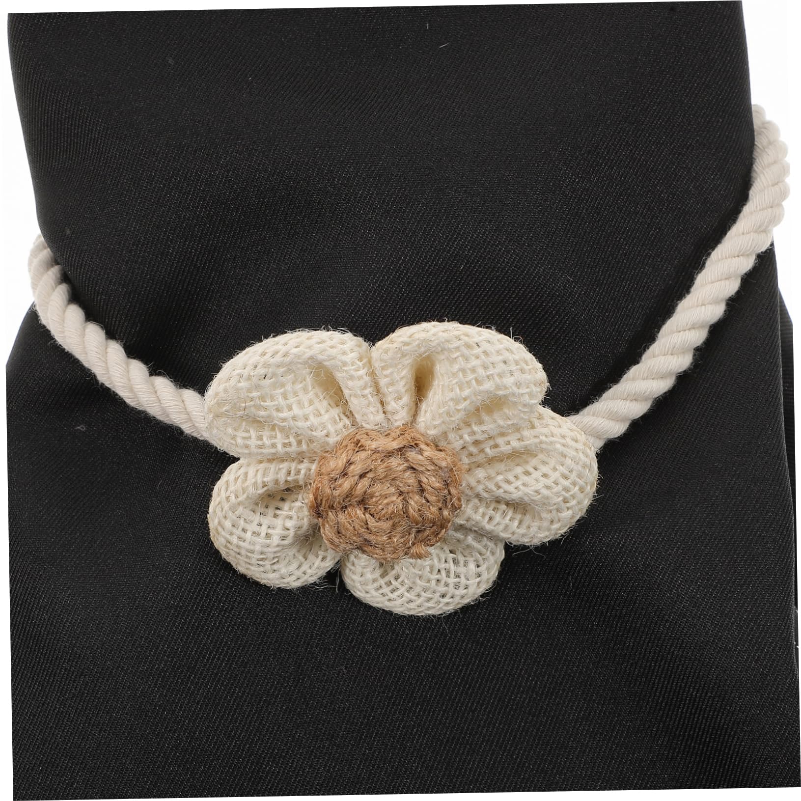 Alipis 3 Set di Corde per Tende A Forma di Fiore Fermatende Magnetici in Cotone E Lino per Soggiorno 2 Pezzi * 3